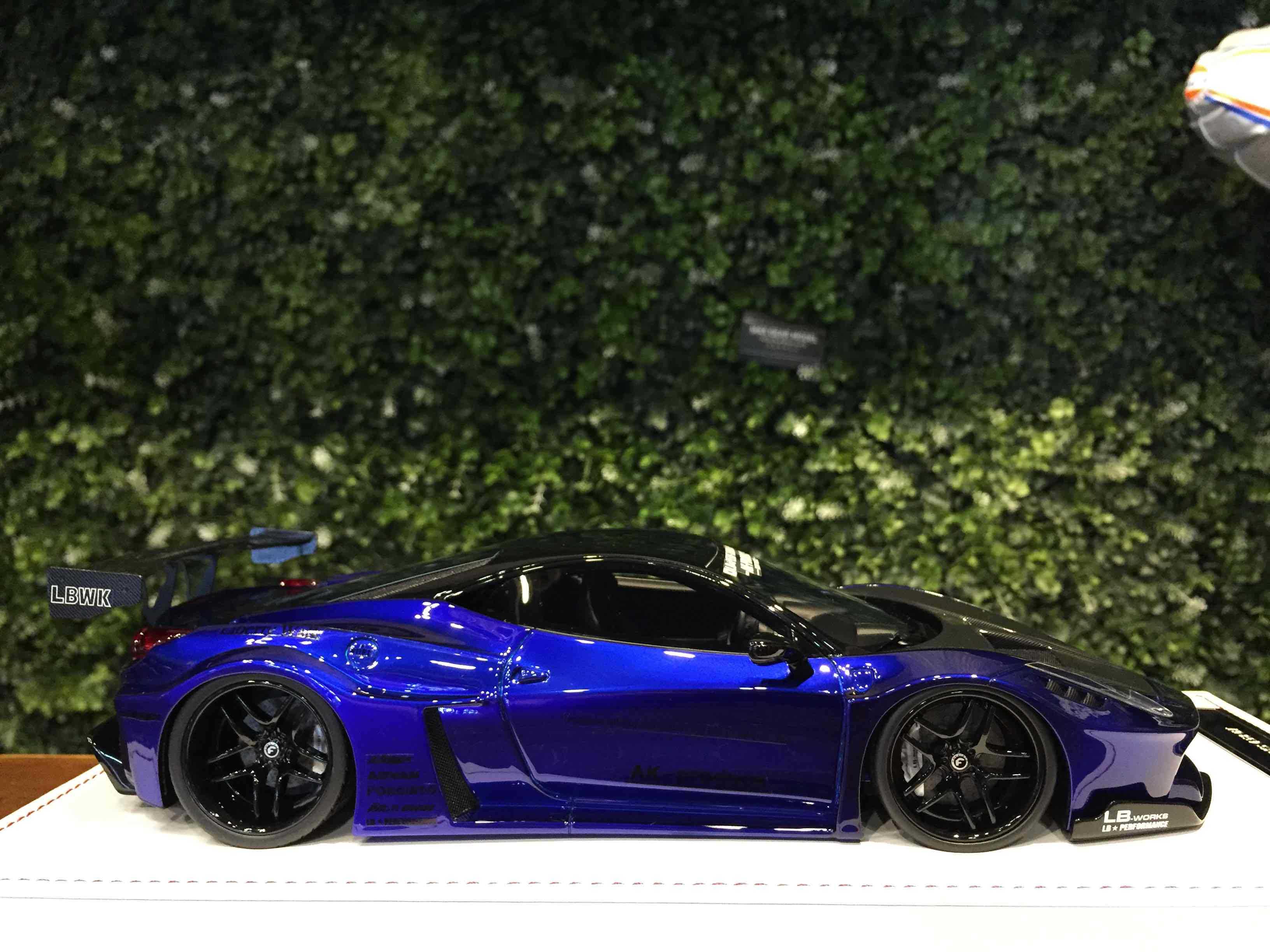 1/18 IVY LBWK Ferrari 458 GT Blue MET【MGM】