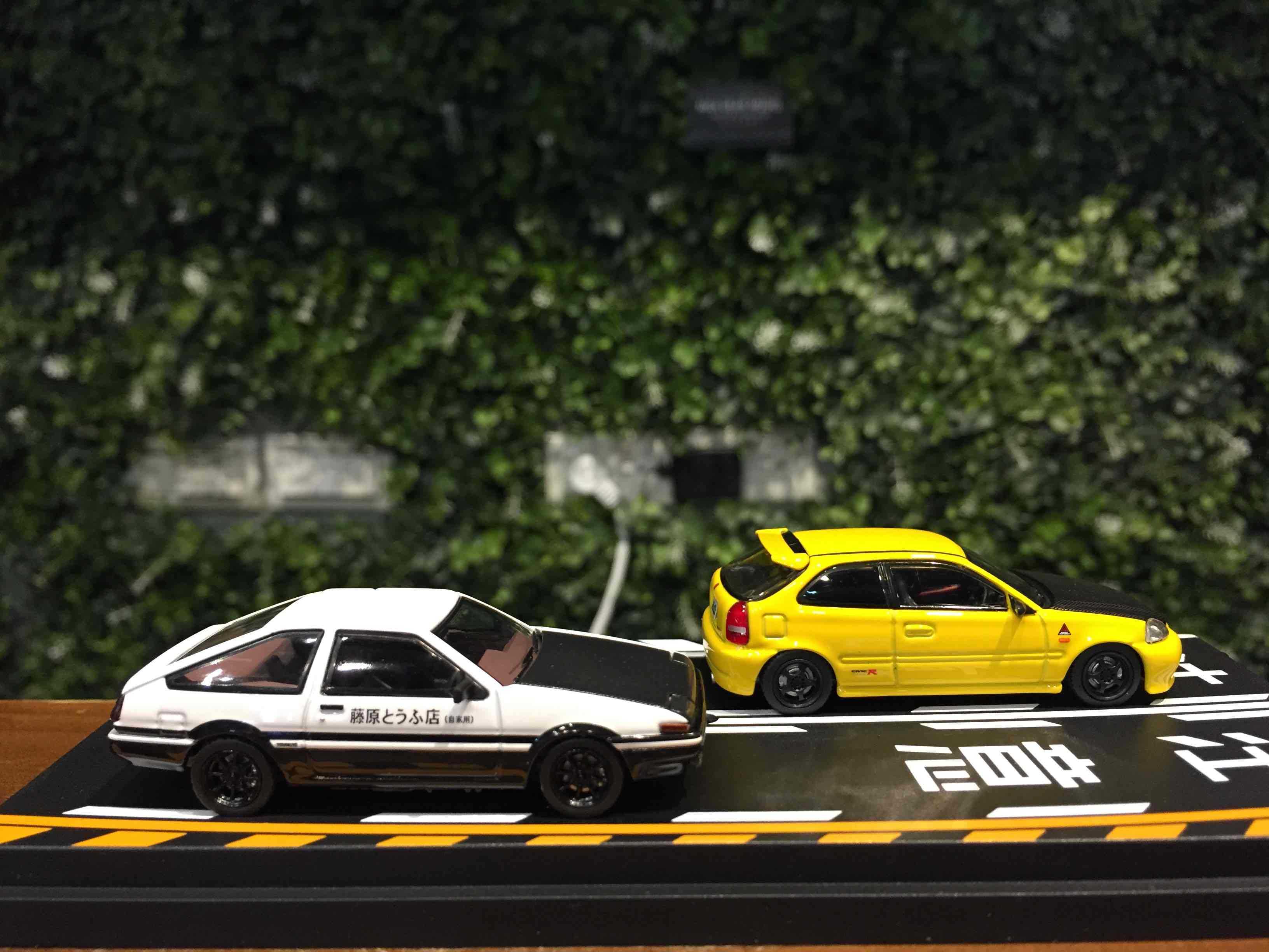 1/64 Modelers 頭文字D 館智幸 HondaCivic EK9 藤原拓海 AE86 MD64212【MGM】