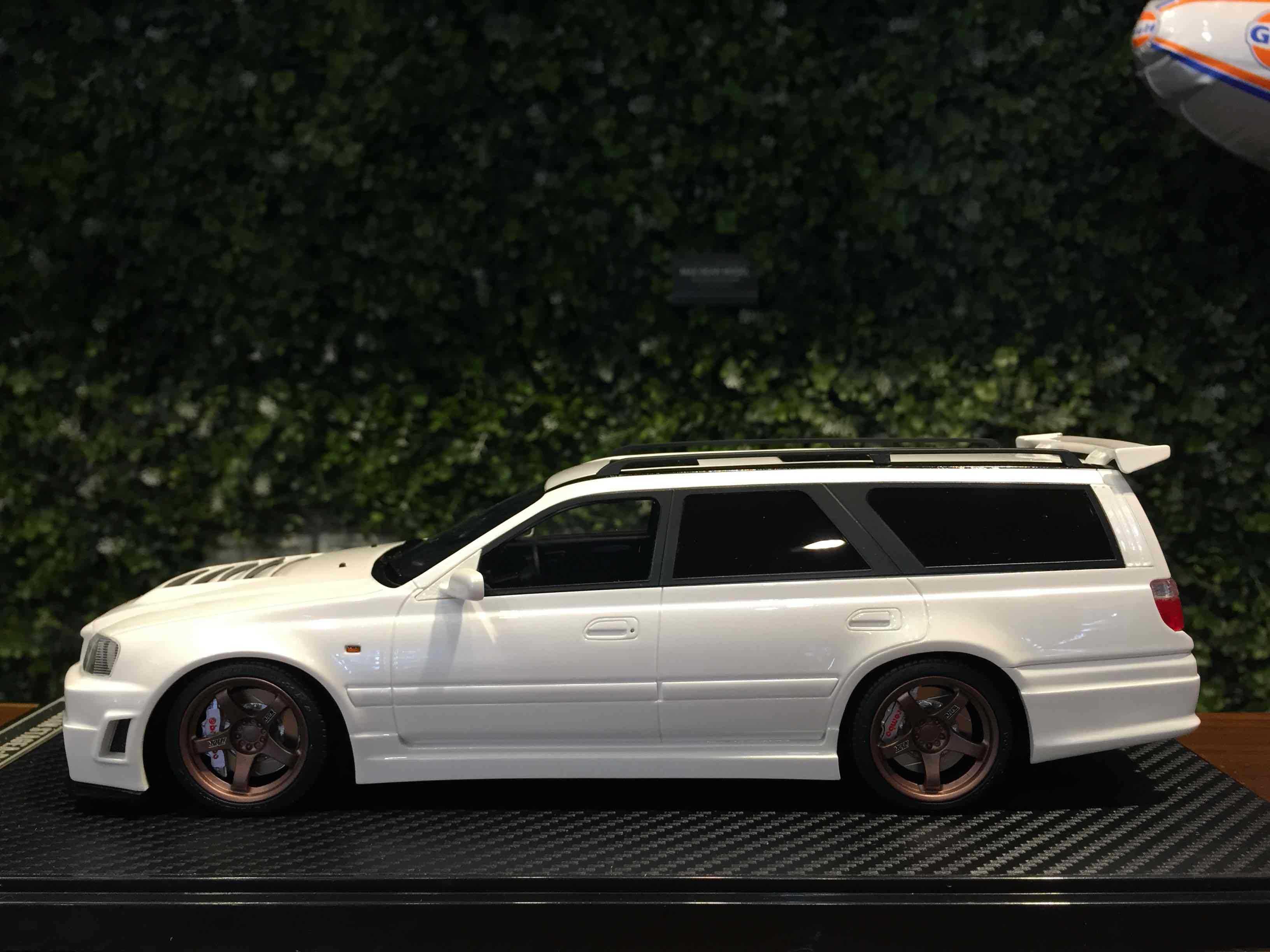 1/18 IVY Nissan Stagea GTR R34 Pearl White【MGM】