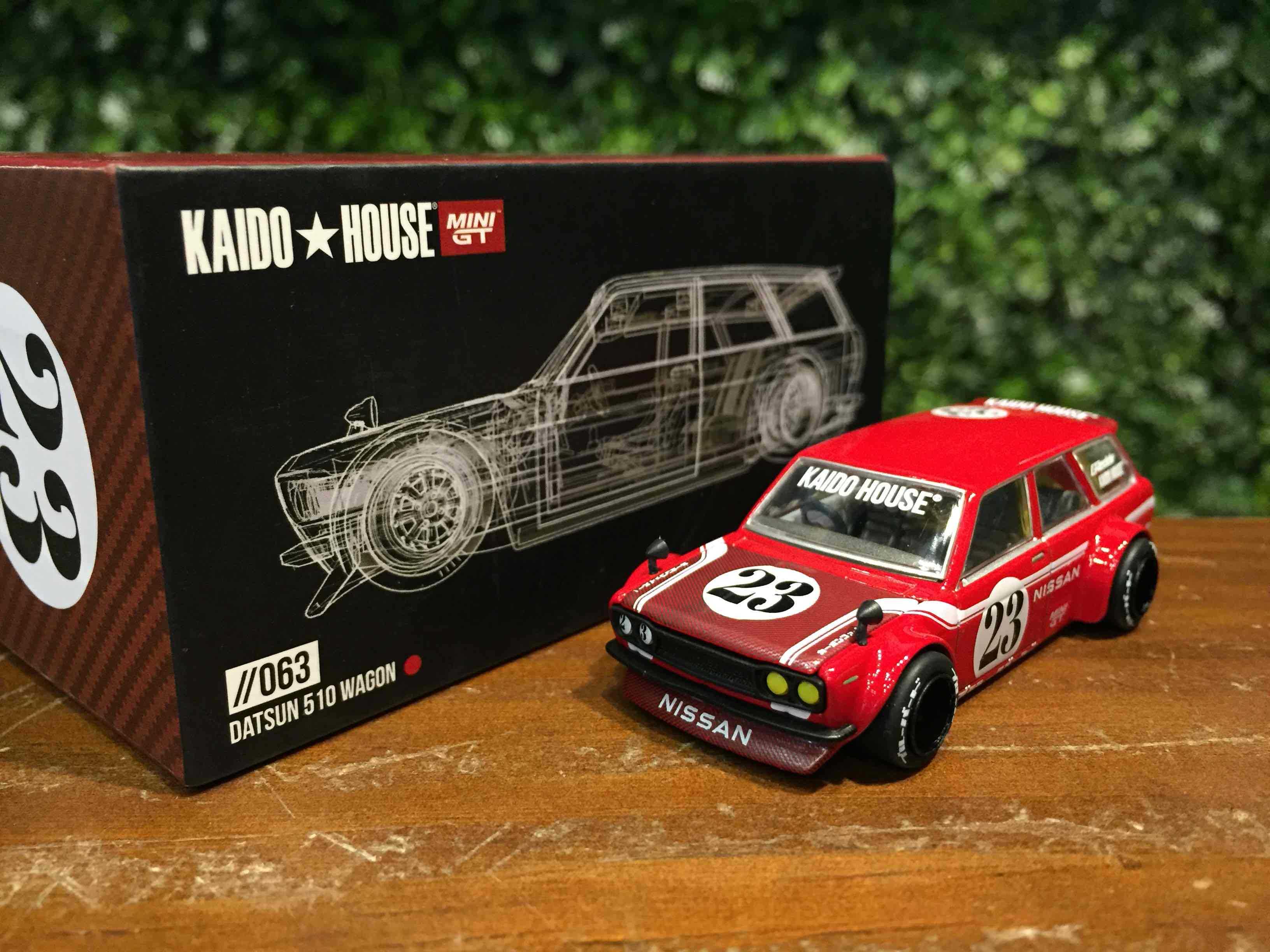 1/64 MiniGT Datsun Kaido 510 Wagon Carbon V2 KHMG063【MGM】