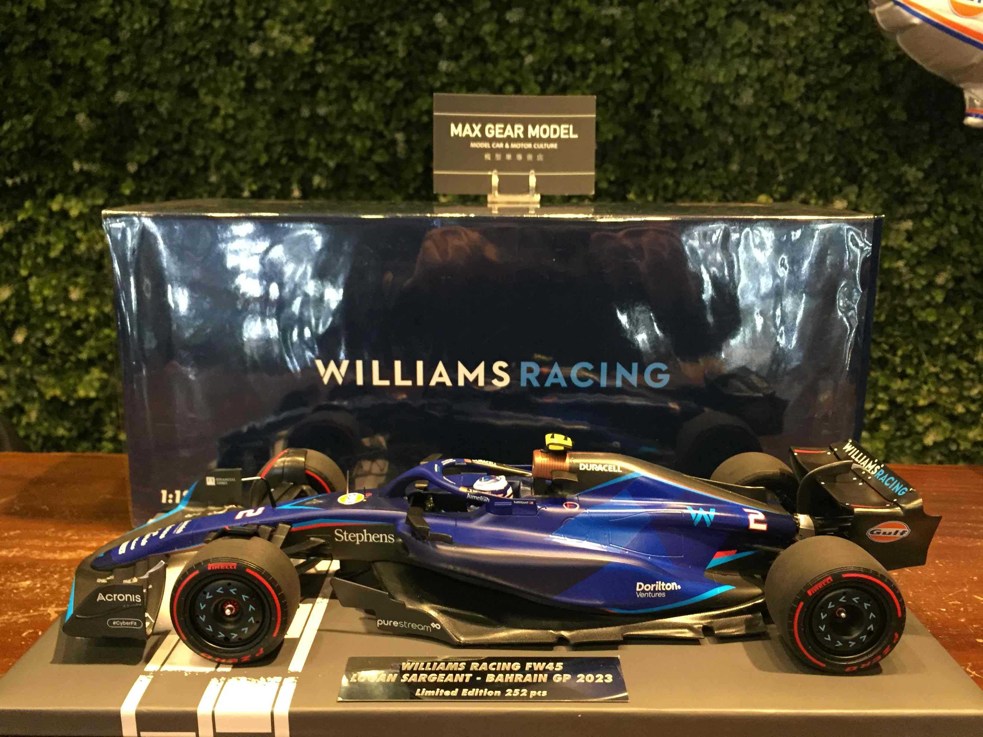 1/18 Minichamps Williams FW45 Logan Sargeant 117230102【MGM】