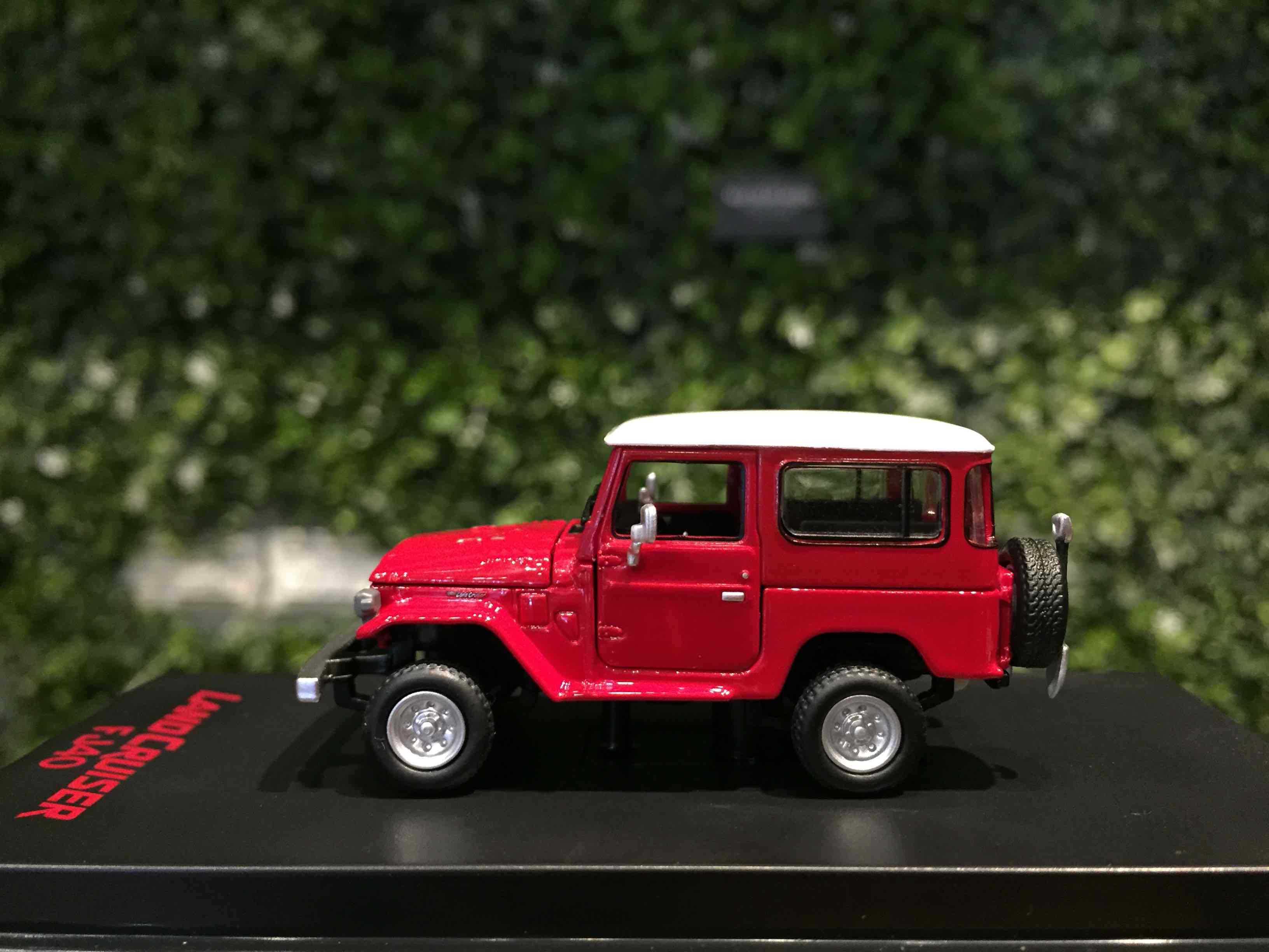 1/64 HF Toyota Land Cruiser FJ40 Red/White HJ64FJ4002RD【MGM】