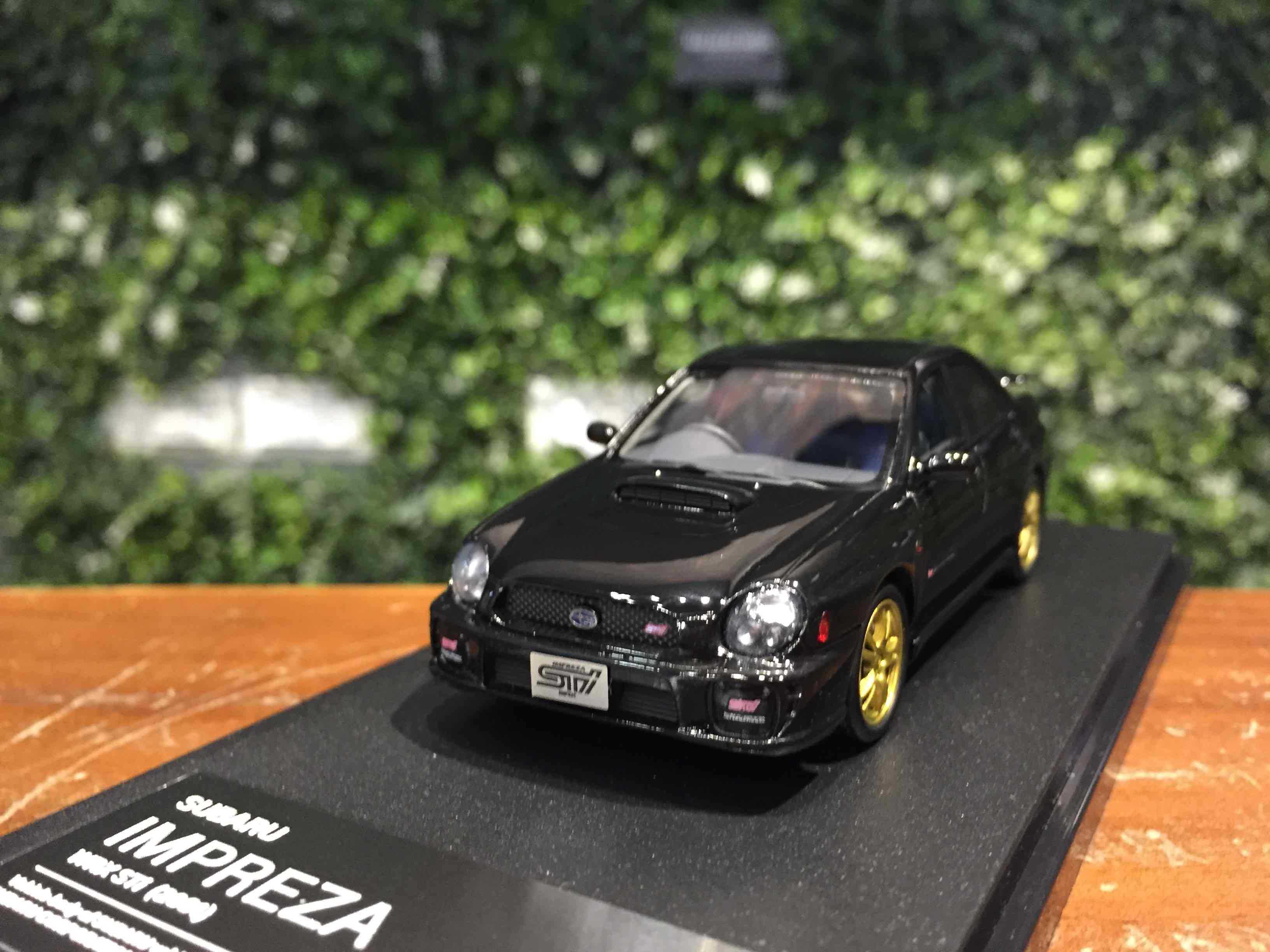 1/43 Hi-Story Subaru Impreza WRX STi 2001 Black HS401BK【MGM】