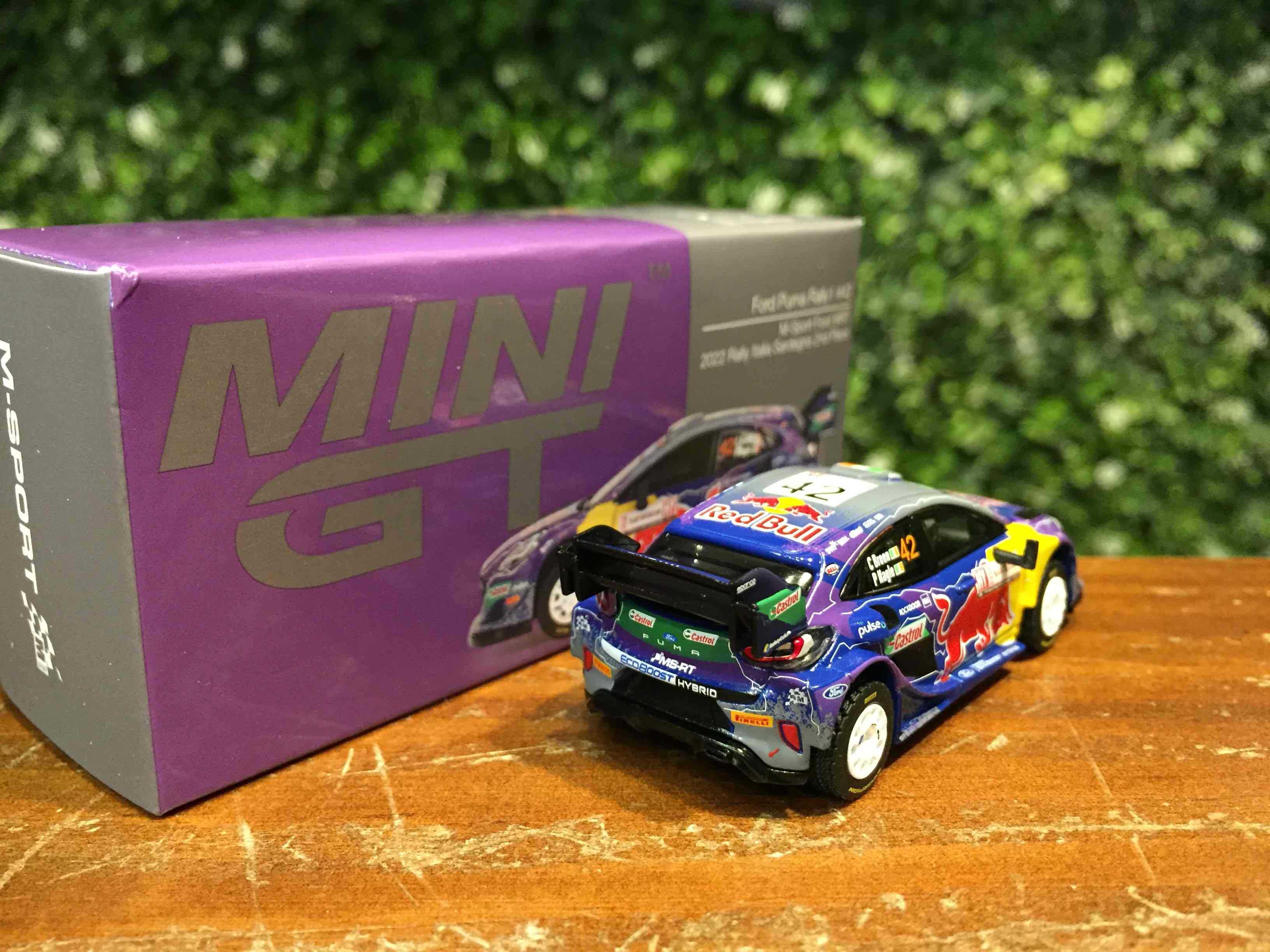 1/64 MiniGT Ford Puma Rally 2022 Sardegna 2nd MGT00627L【MGM】