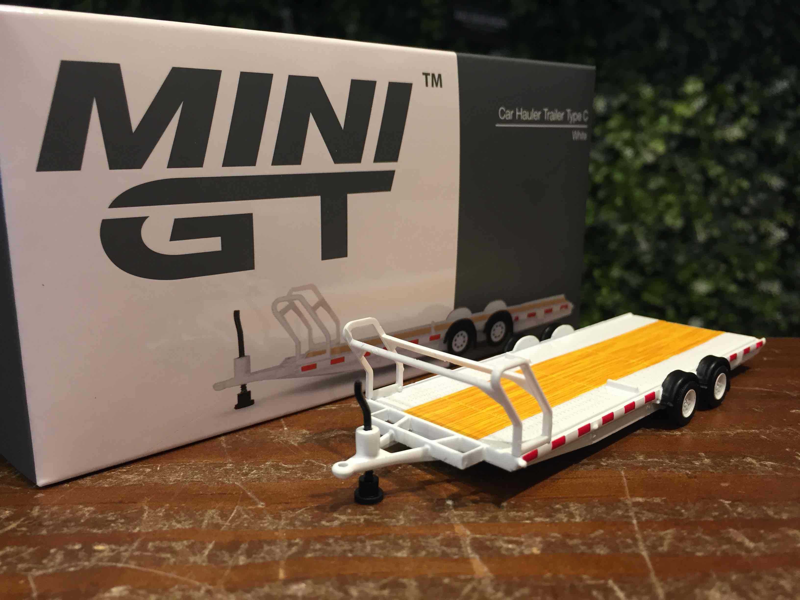 1/64 MiniGT Car Hauler Trailer White MGTAC21【MGM】