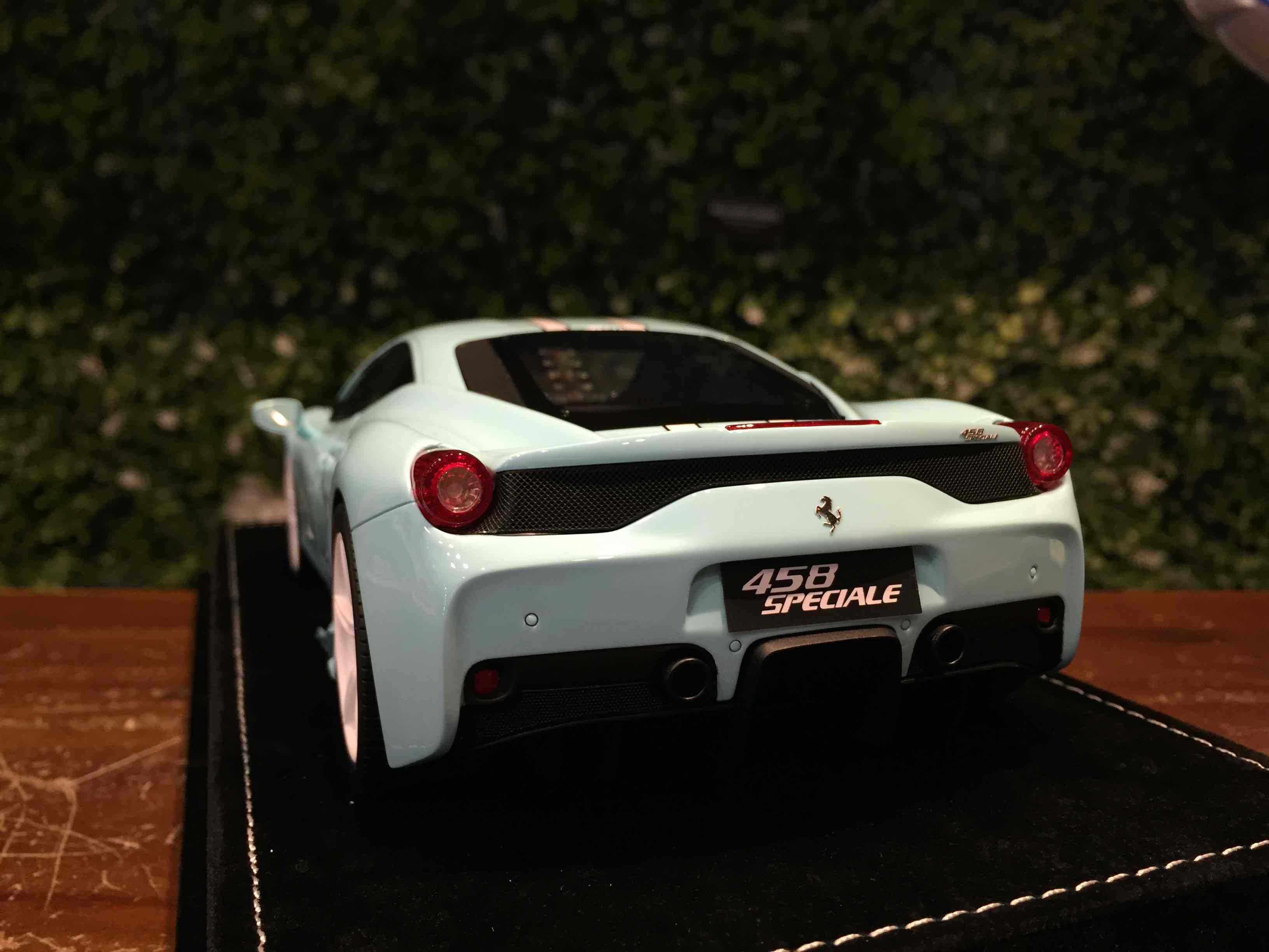 1/18 HH Model Ferrari 458 Speciale 2013 Tiffany Blue【MGM】