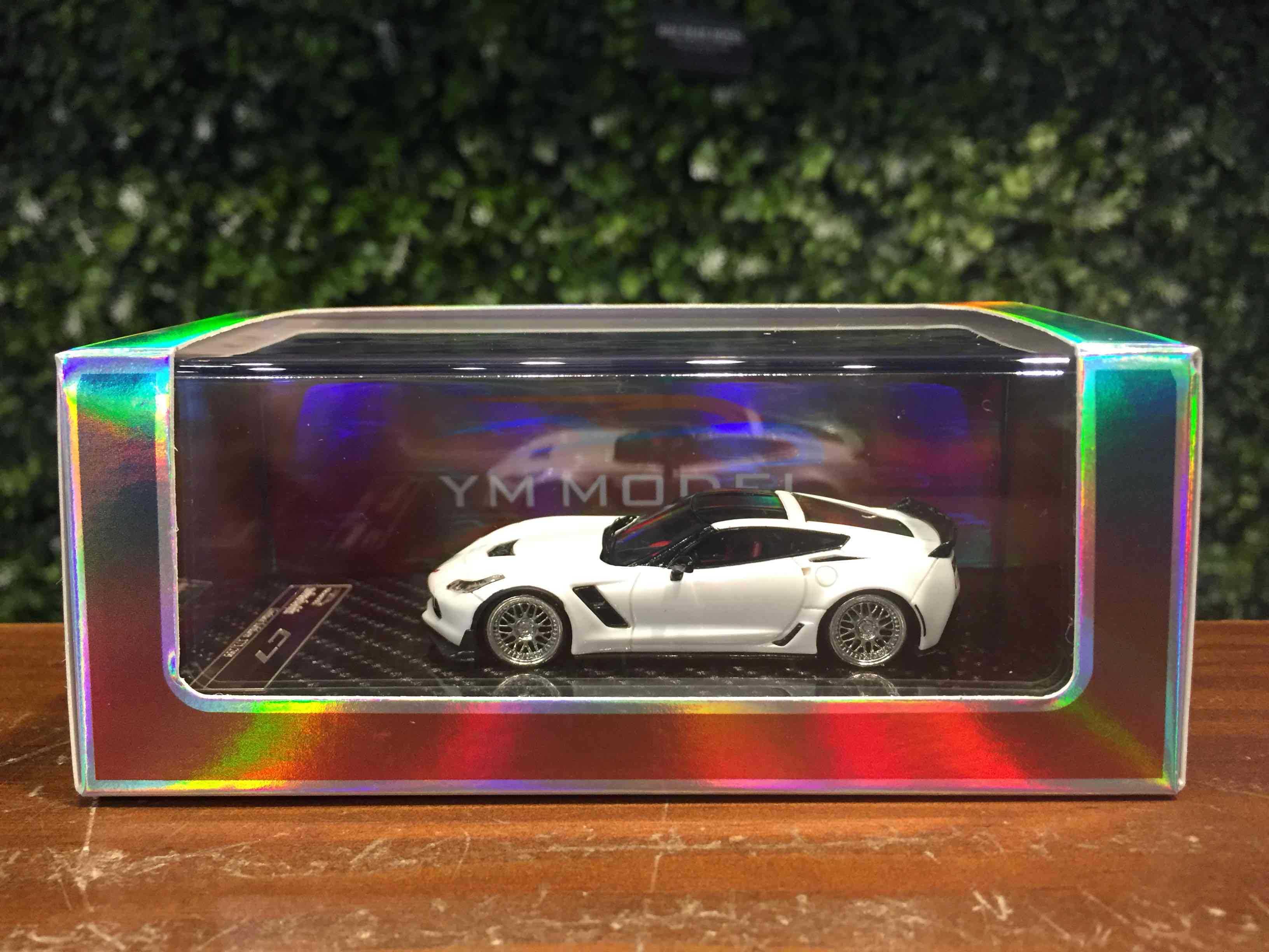 1/64 YM-Model Chevrolet Corvette C7 Bagged White【MGM】