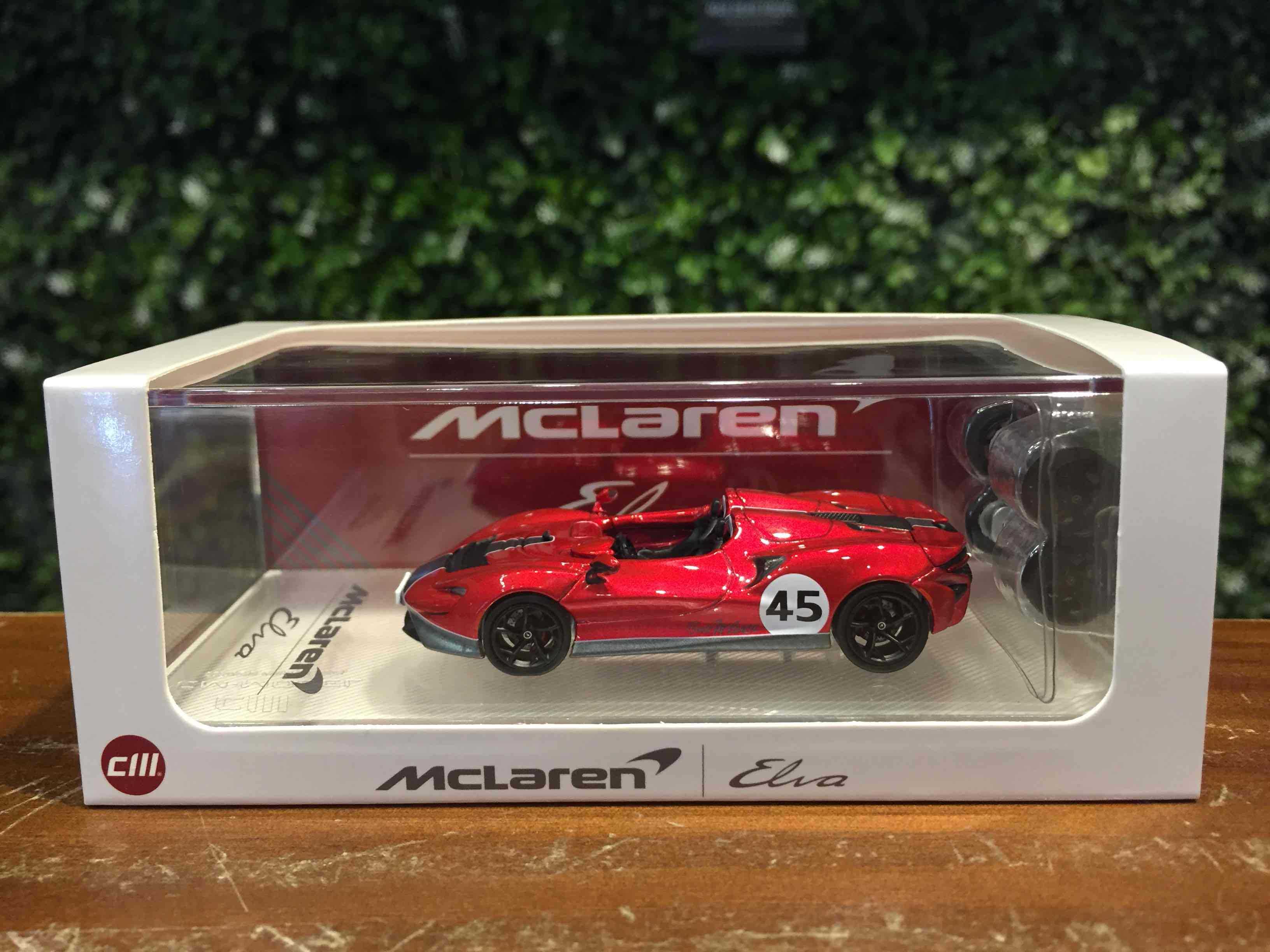 1/64 CM-Model McLaren Elva Red Metallic #45 CM64ELVA05【MGM】