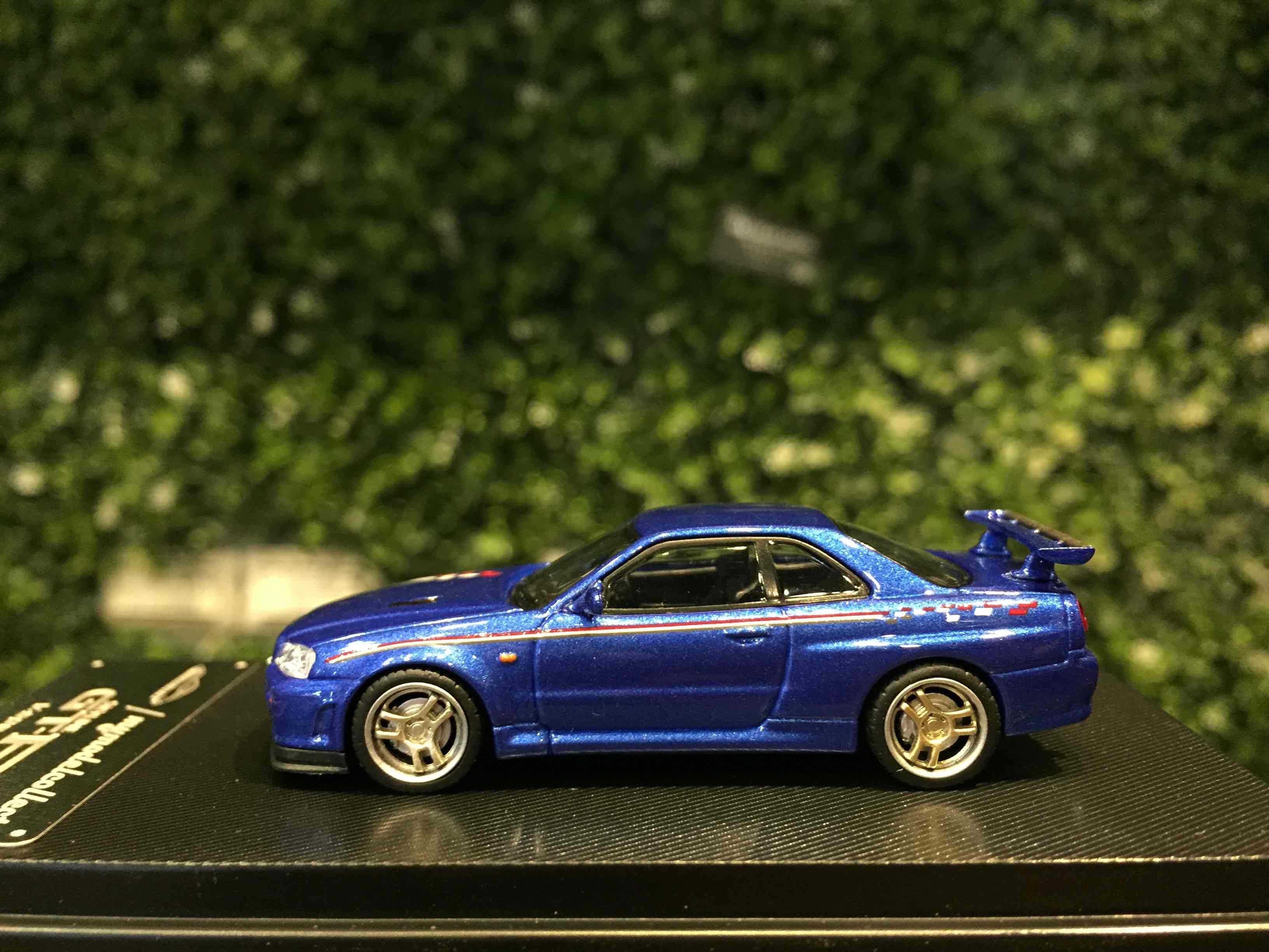 1/64 MC Nissan Skyline GT-R (R34) V-Spec Blue【MGM】