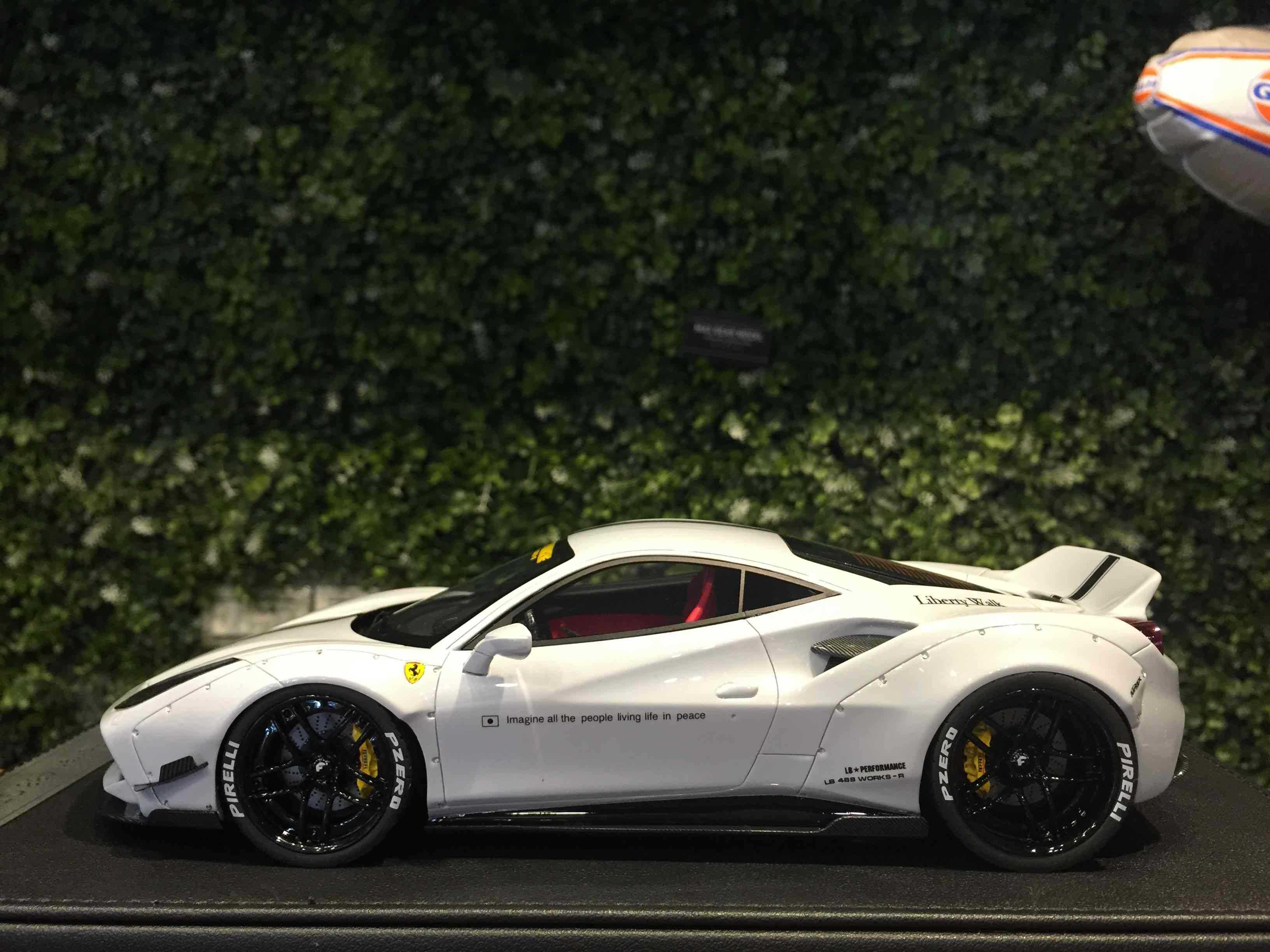 1/18 GL Model LBWK Ferrari 488 GTB Light Grey【MGM】 - Max Gear Model 模型店 ...