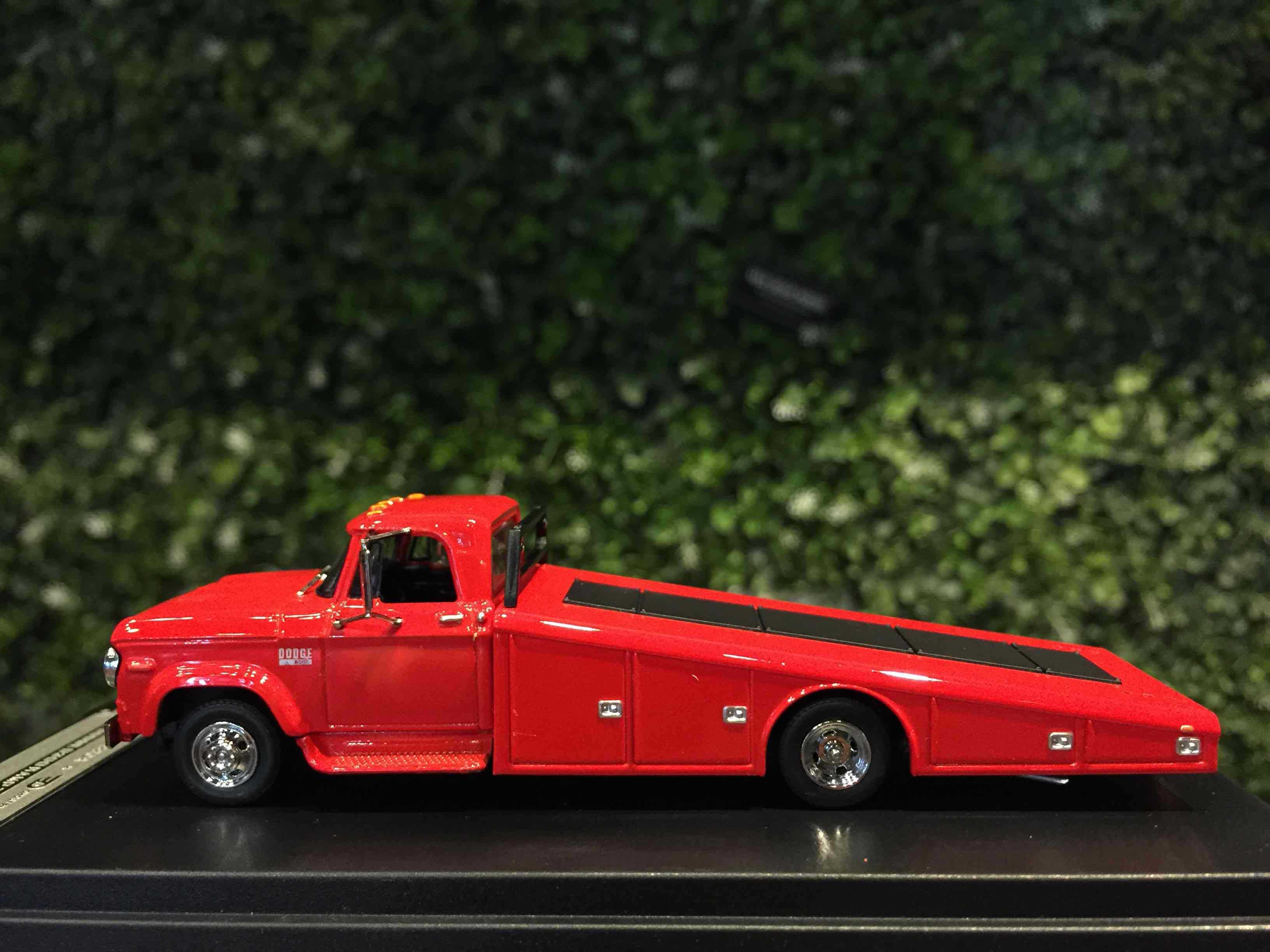 1/64 StreetWeapon Dodge D300 Ramp Truck 1970 Red【MGM】