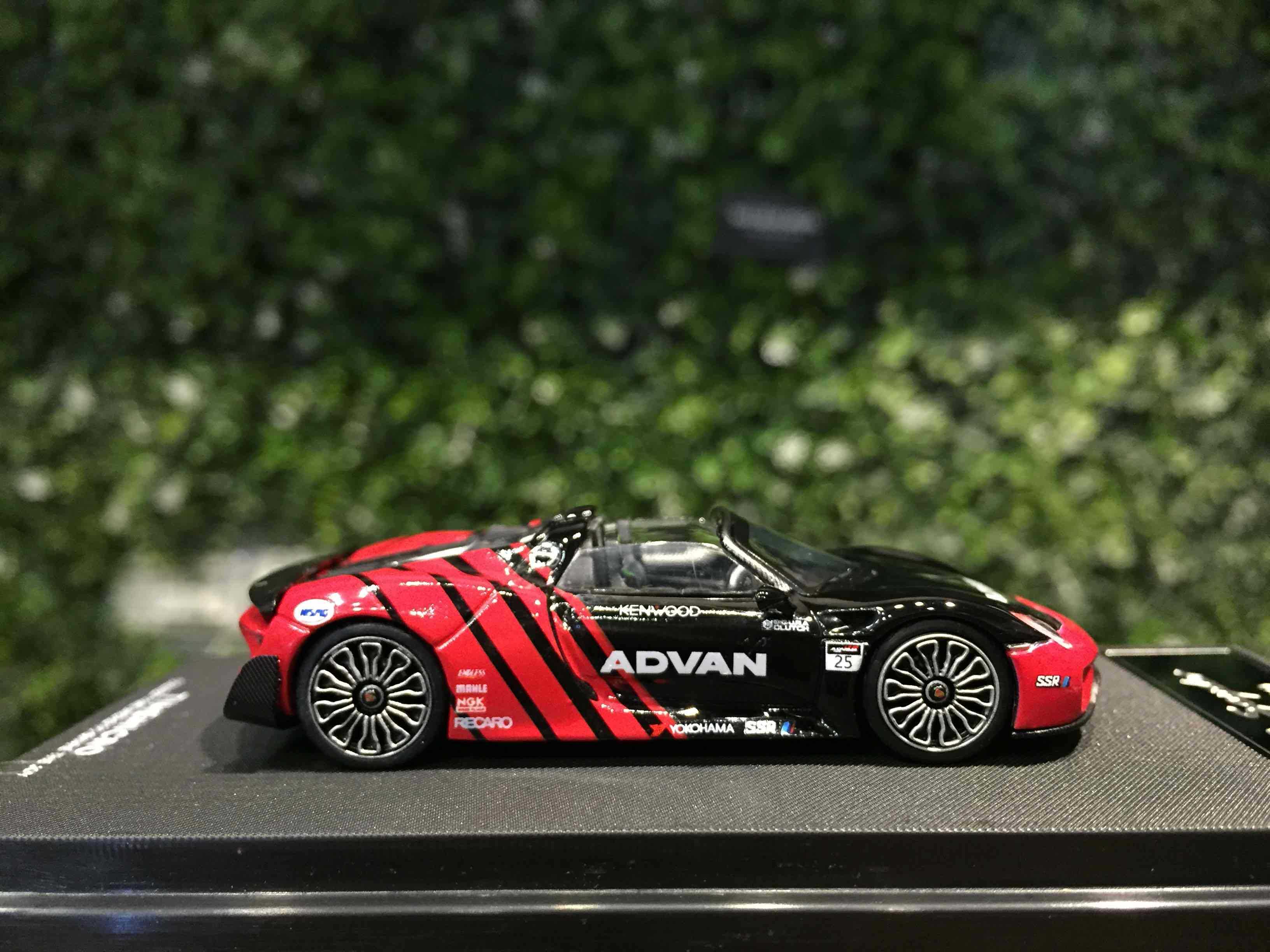 1/64 TimeModel Porsche 918 Spyder 2013 Advan TM643514【MGM】