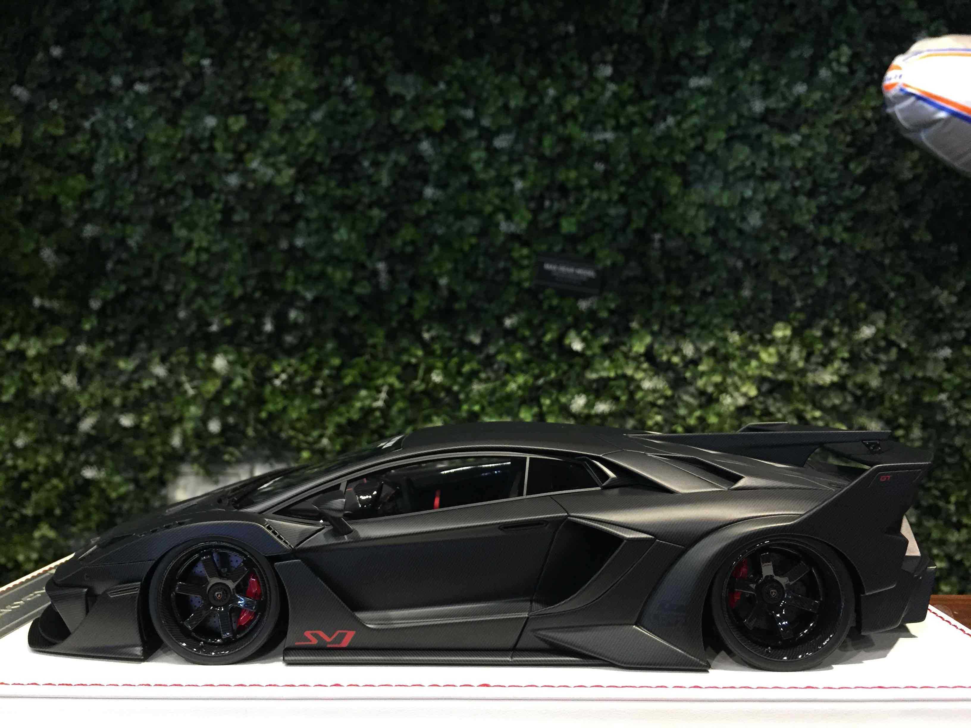 1/18 D\u0026G LBWK Aventador GT EVO Matte Carbon DG180223G【MGM】