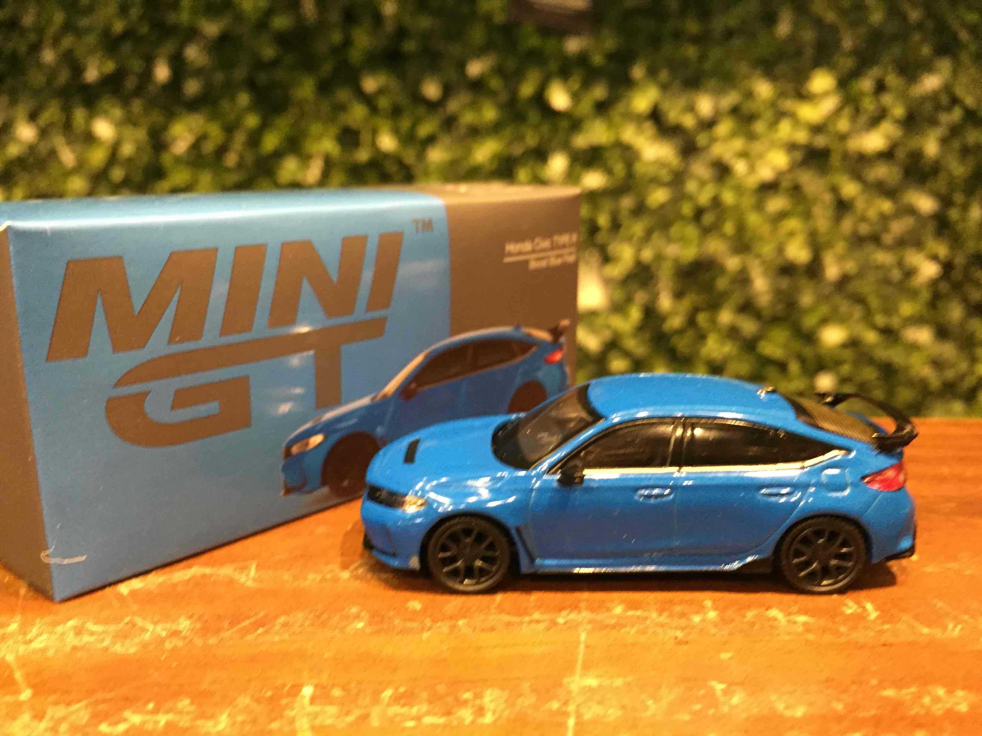 1/64 MiniGT Honda Civic Type R BoostBlue 2023 MGT00637L【MGM】