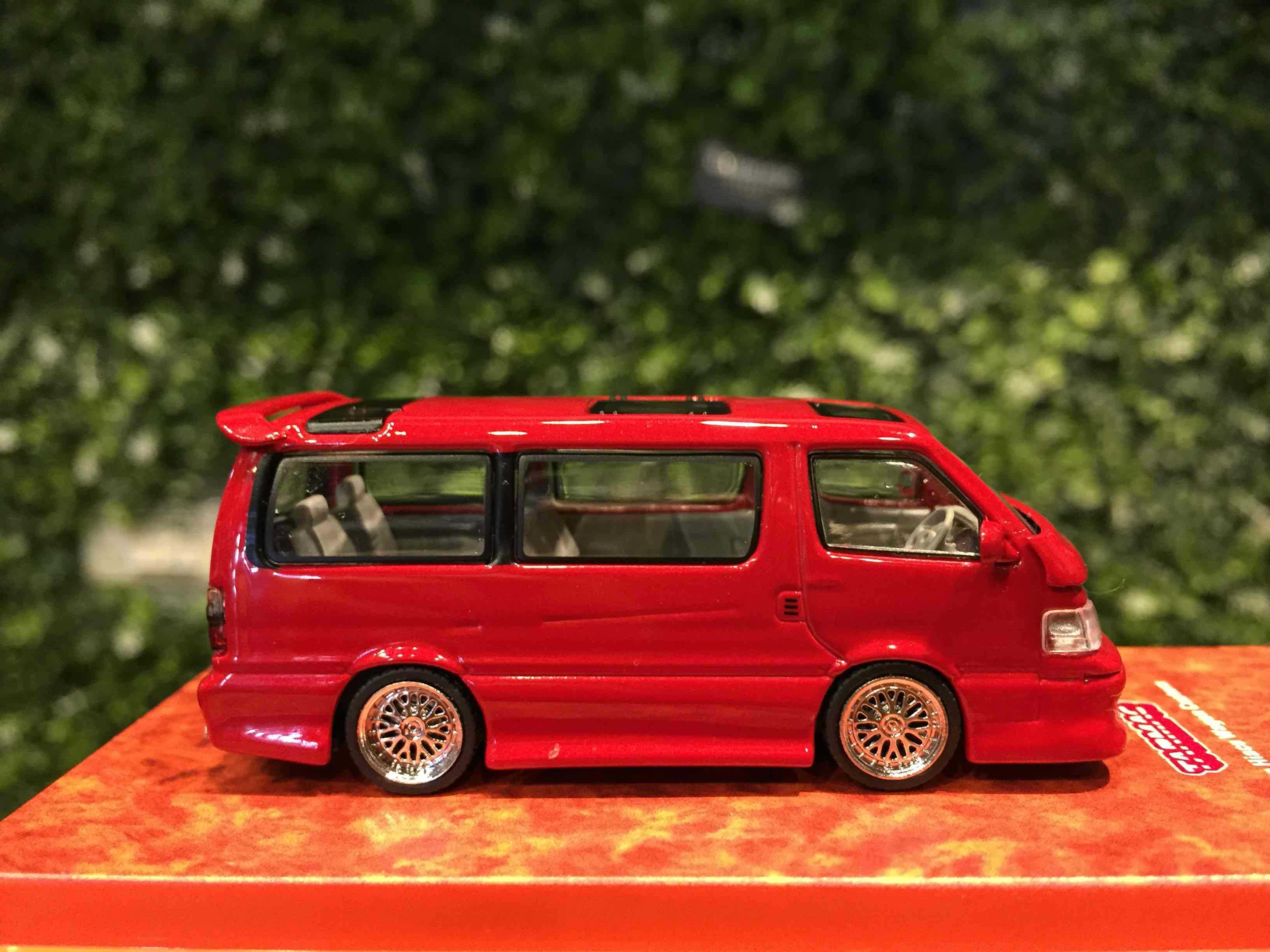 1/64 Tarmac Toyota Hiace Wagon Custom Red T64R078RE【MGM】