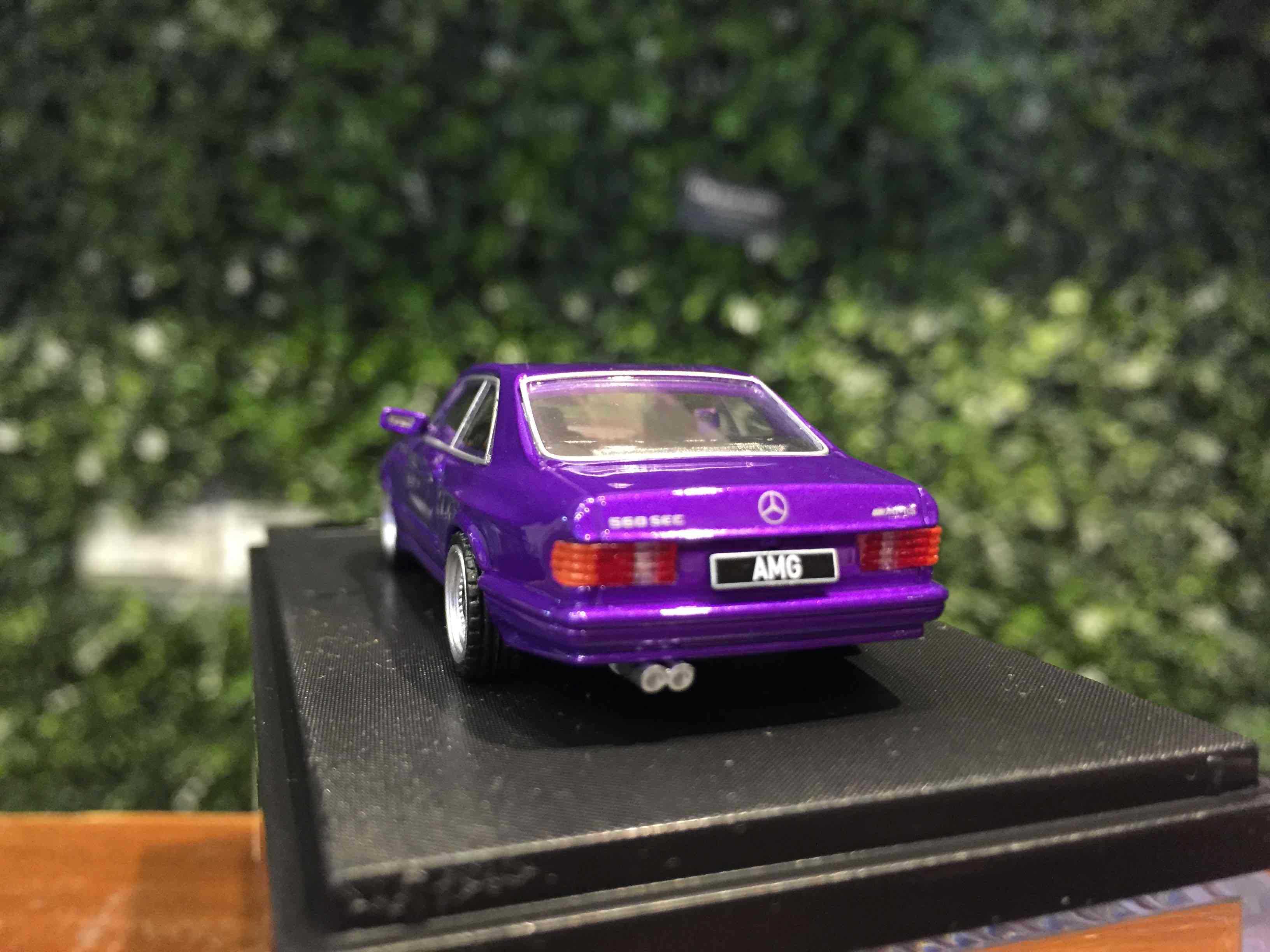 1/64 RhinoModel Mercedes-Benz 560 SEC (C126) Purple【MGM】