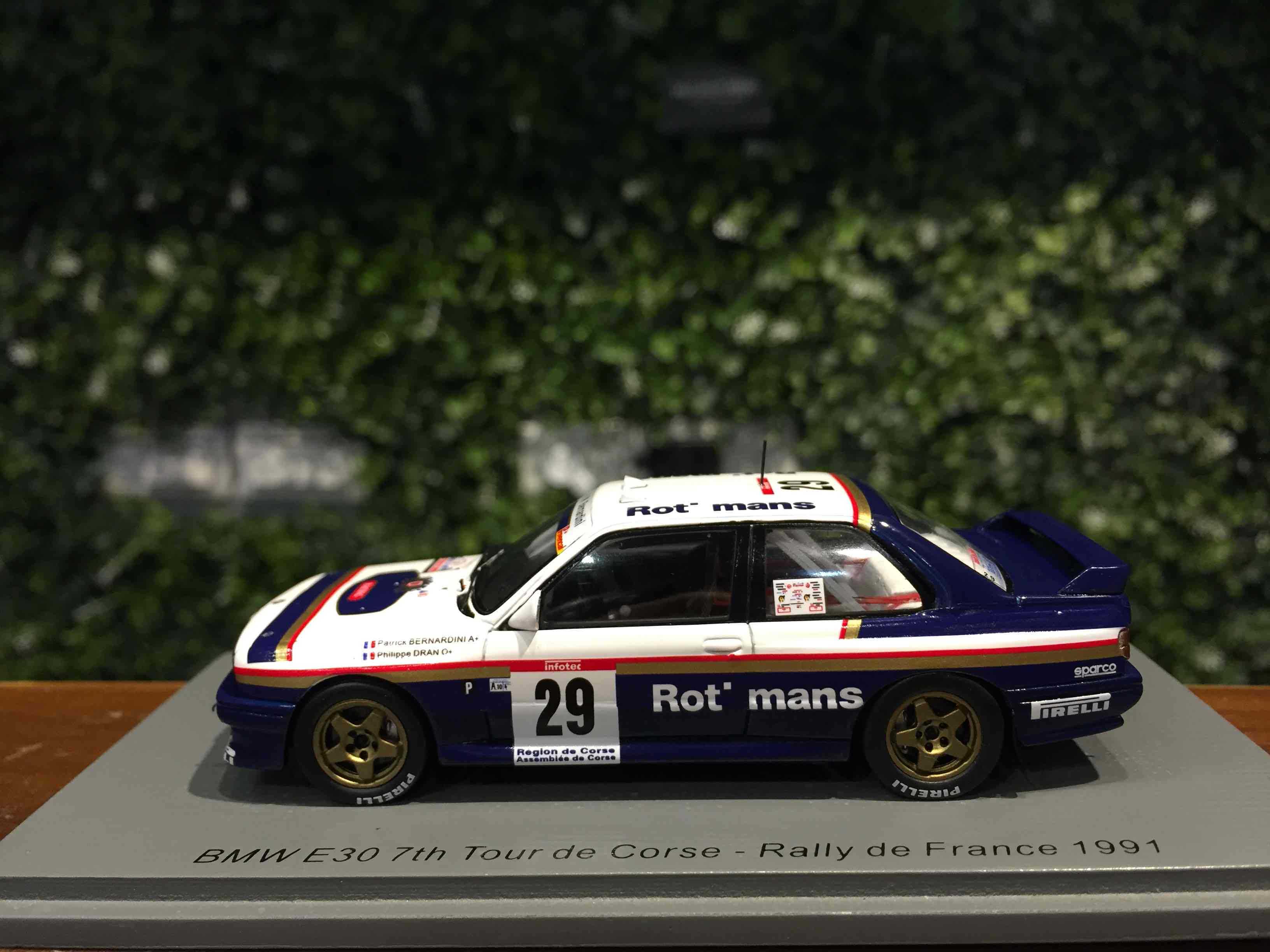 1/43 Spark BMW E30 #29 Tour de Corse Rallye S8489【MGM】