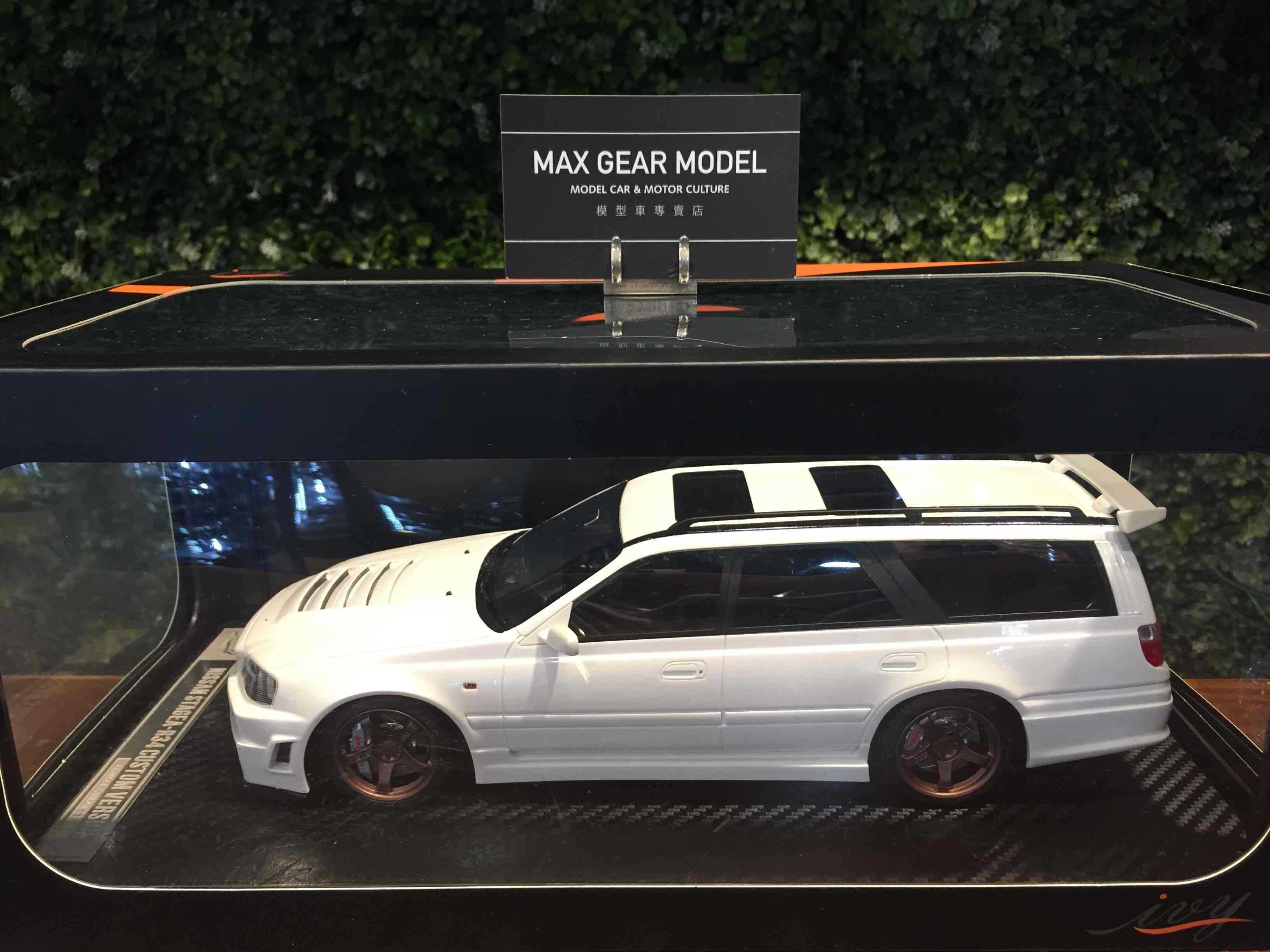 1/18 IVY Nissan Stagea GTR R34 Pearl White【MGM】