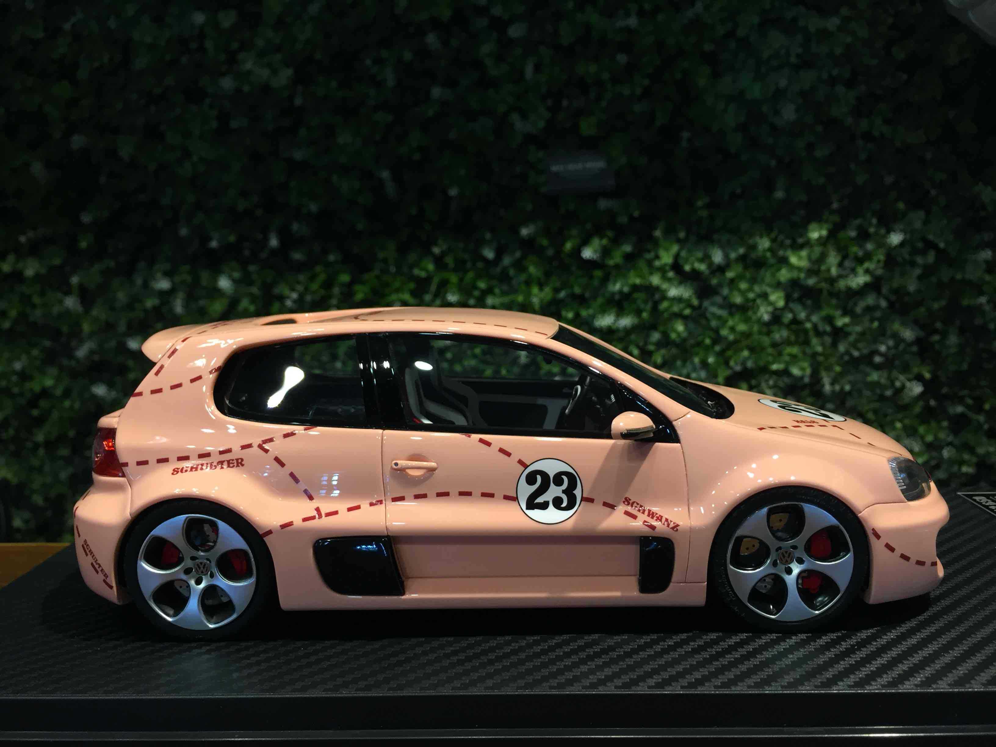 1/18 IVY Volkswagen VW Golf GTI W12 Pink Pig IVY18007PP【MGM】