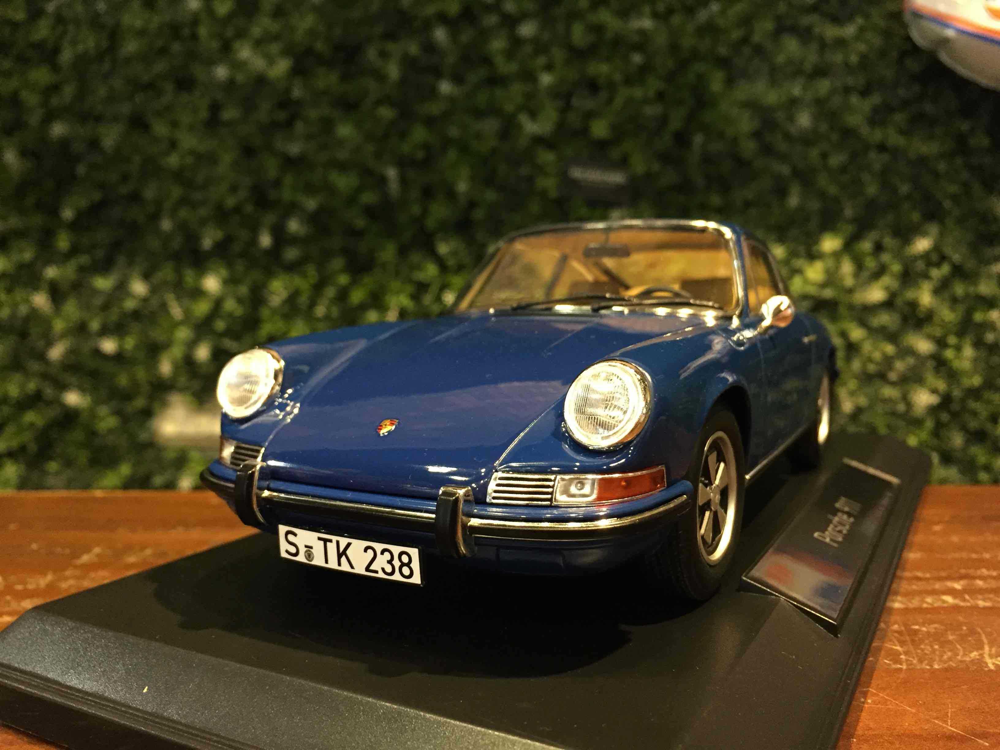 のま 1/18 Norev Porsche 911 S 1969 Blue 187647【MGM】 - Max Gear