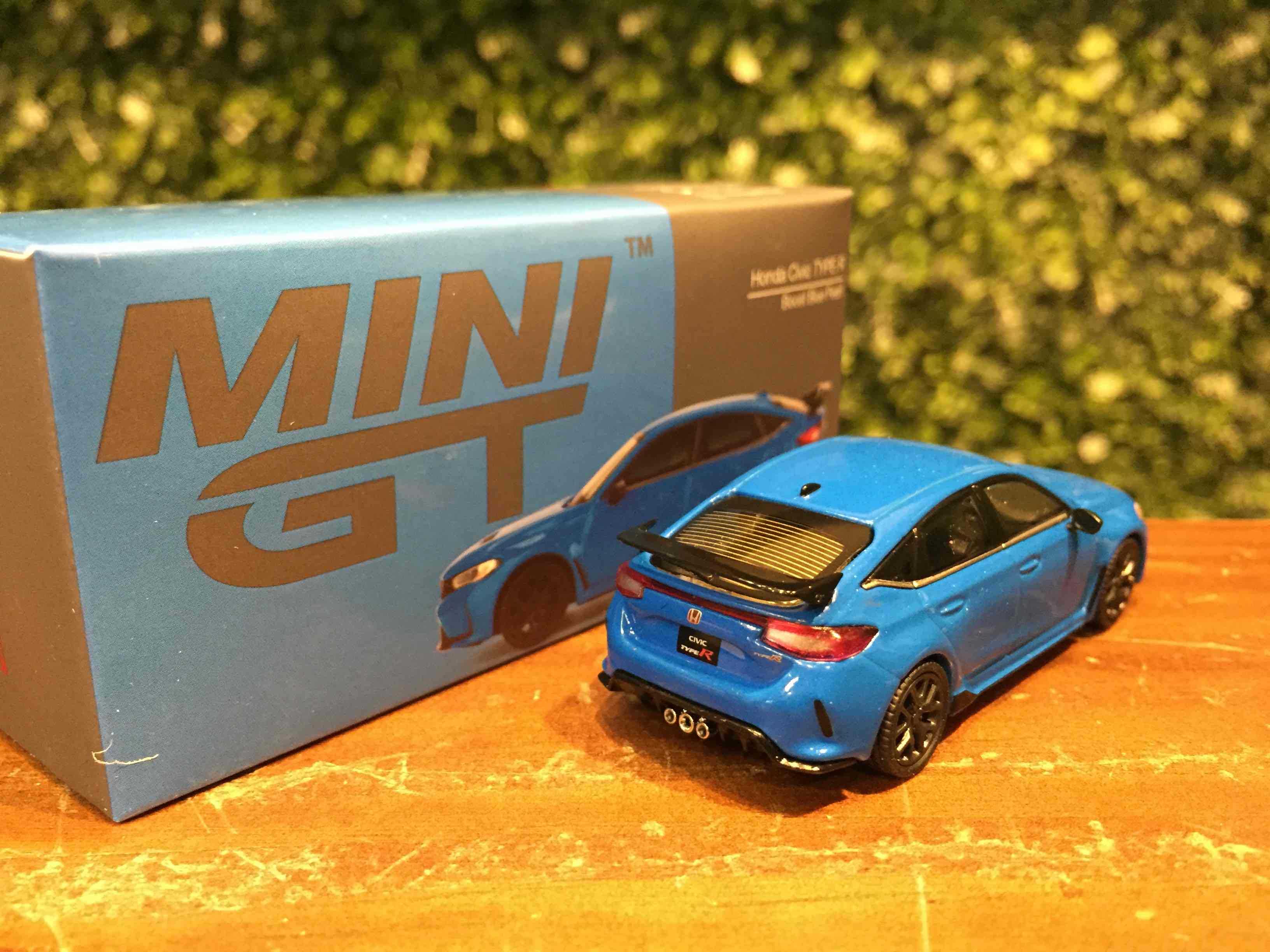 1/64 MiniGT Honda Civic Type R BoostBlue 2023 MGT00637L【MGM】