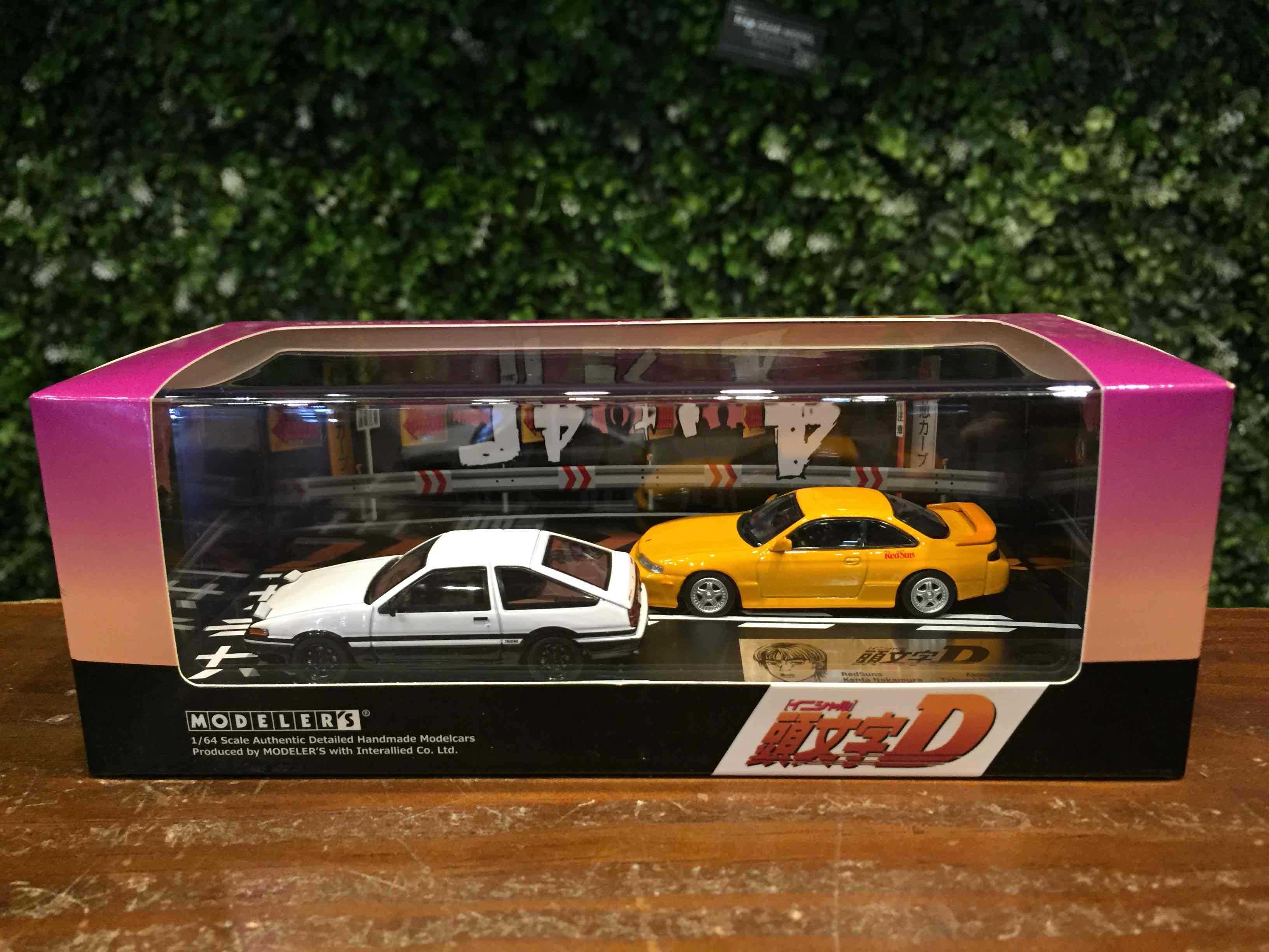 1/64 Modelers Initial D 頭文字D Silvia S14 with AE86 MD642【MGM】