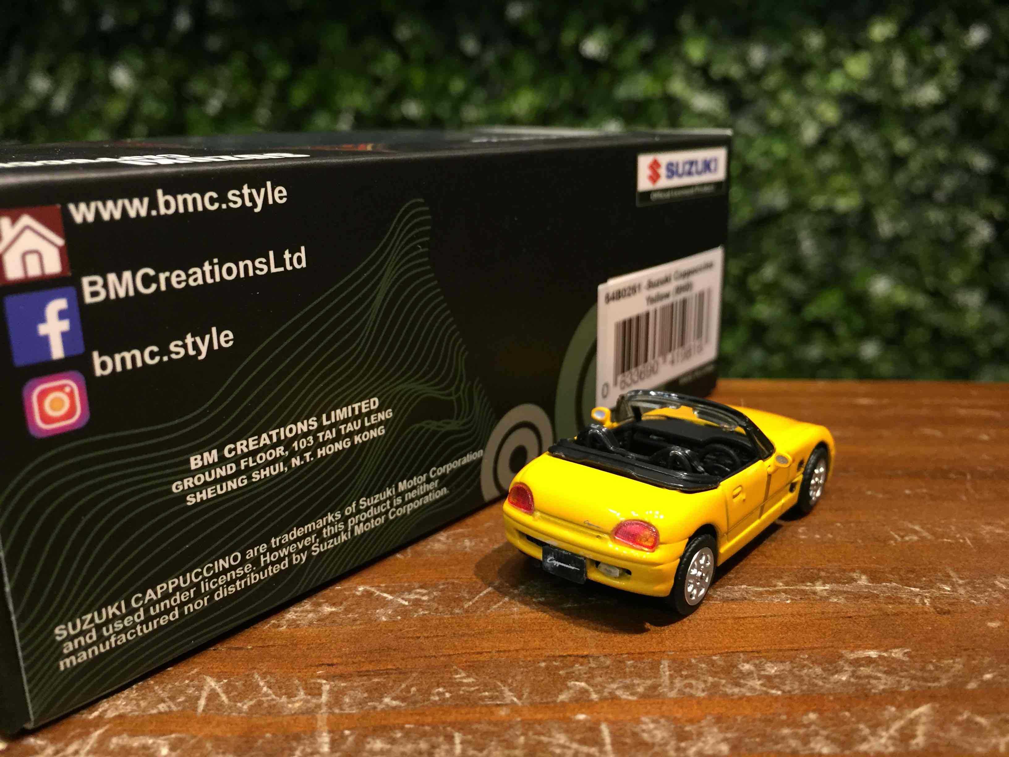 1/64 BM Creation Suzuki Cappuccino Yellow 64B0261【MGM】