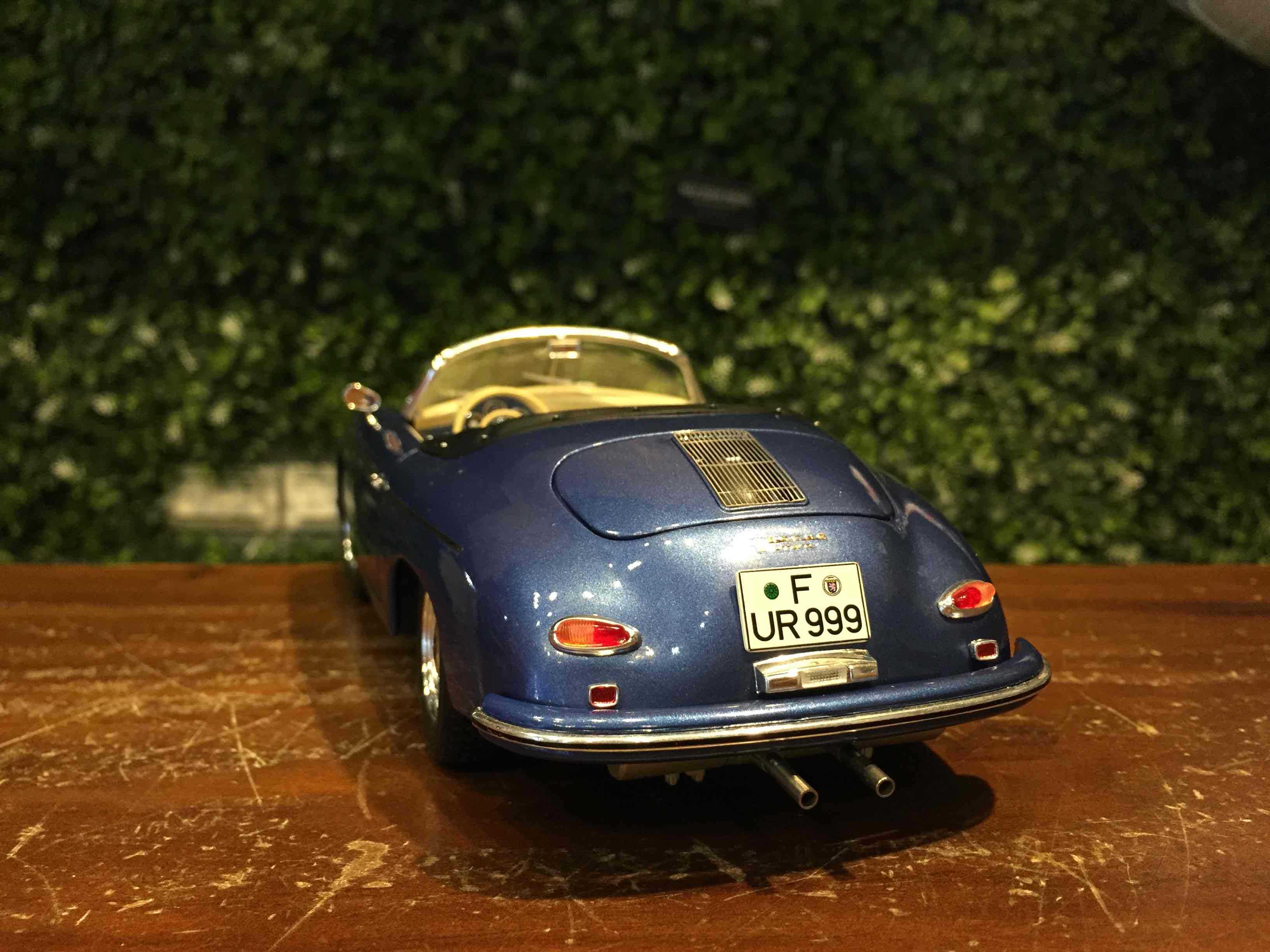 1/18 Schuco Porsche 356 Speedster Blue MET 450031800【MGM】