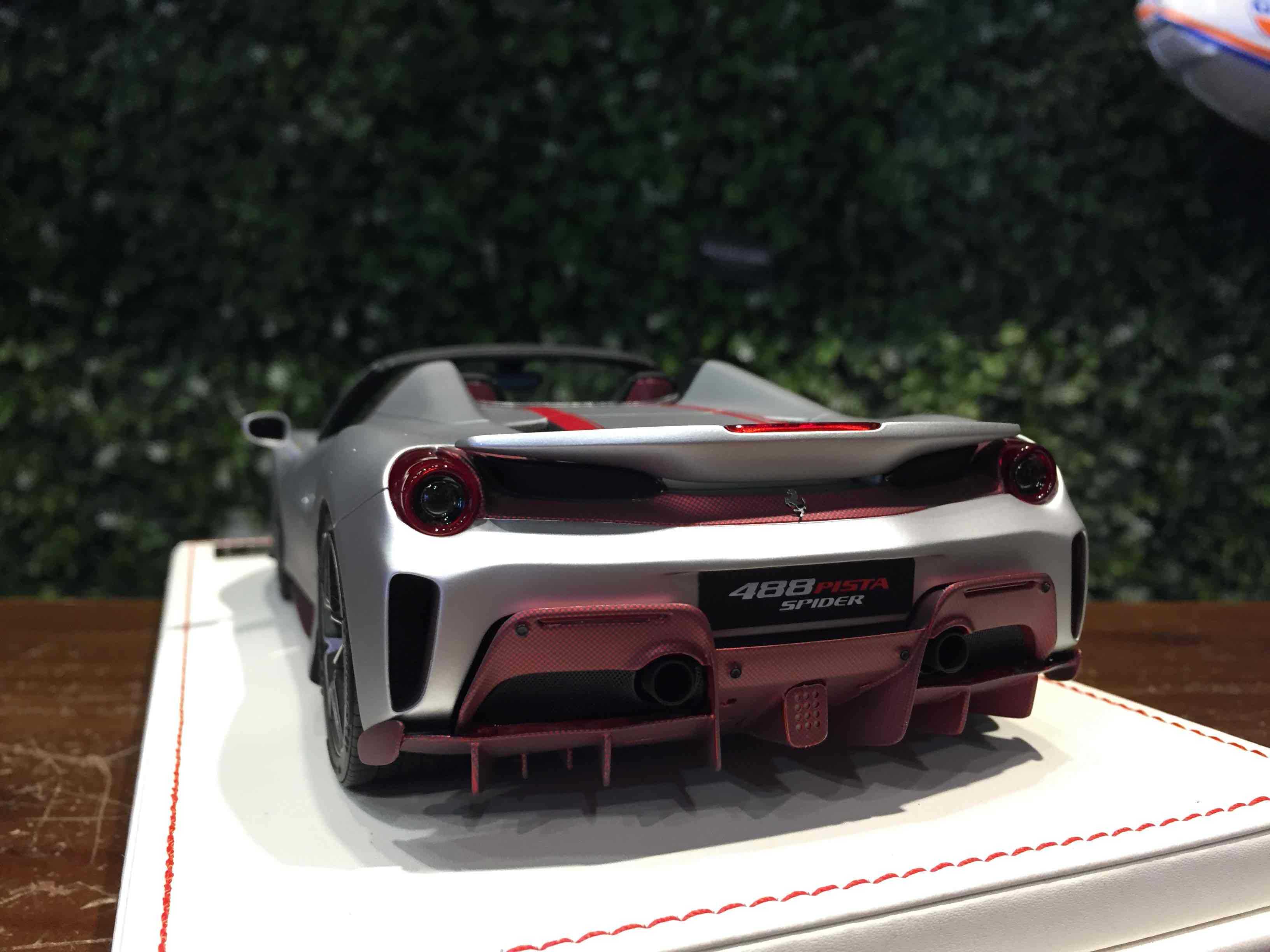 1/18 DinoModel Ferrari 488 Pista Spider Silver FPS010A【MGM】