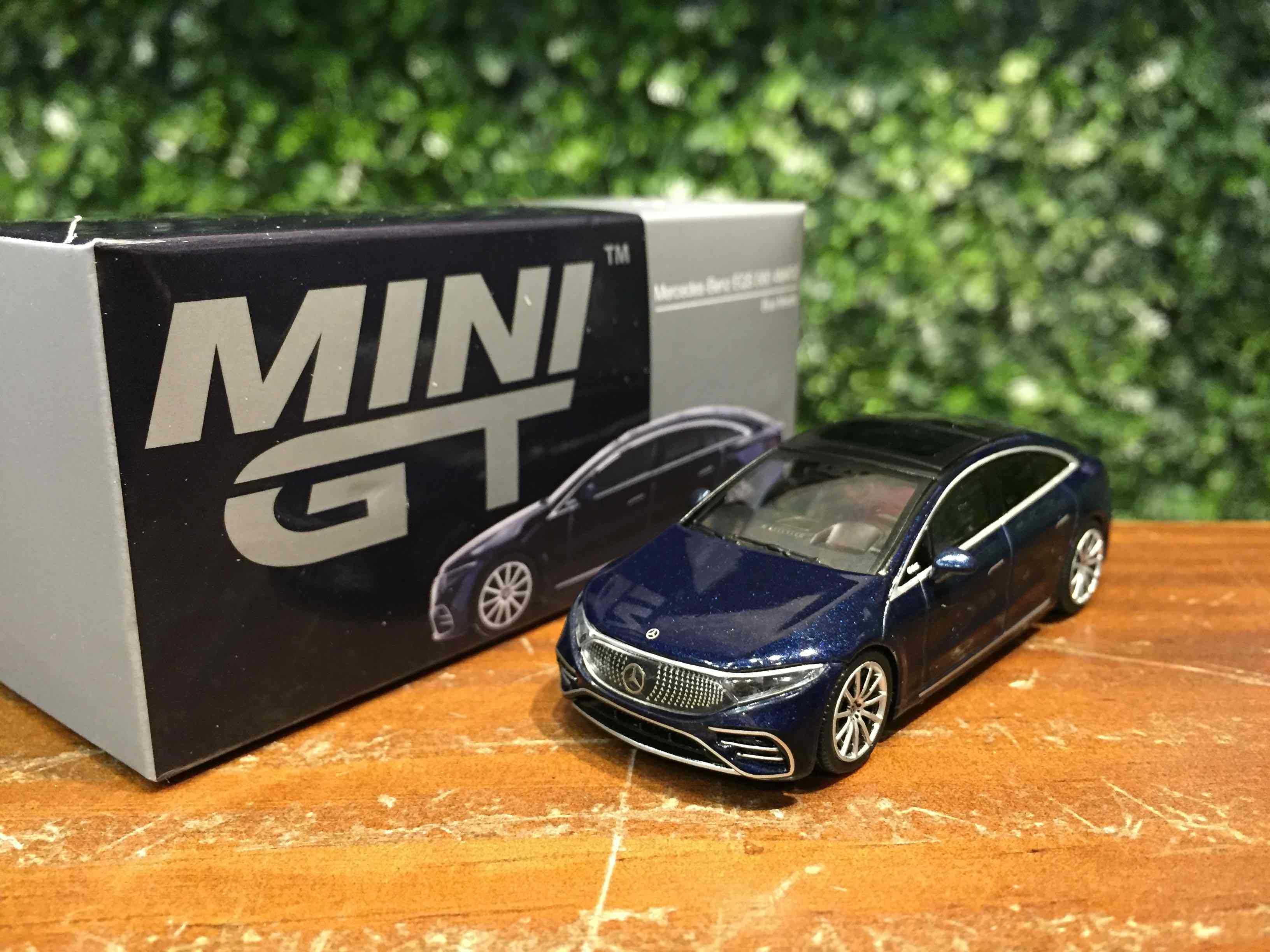 1/64 MiniGT Mercedes-Benz EQS 580 4Matic Blue MGT00559L【MGM】