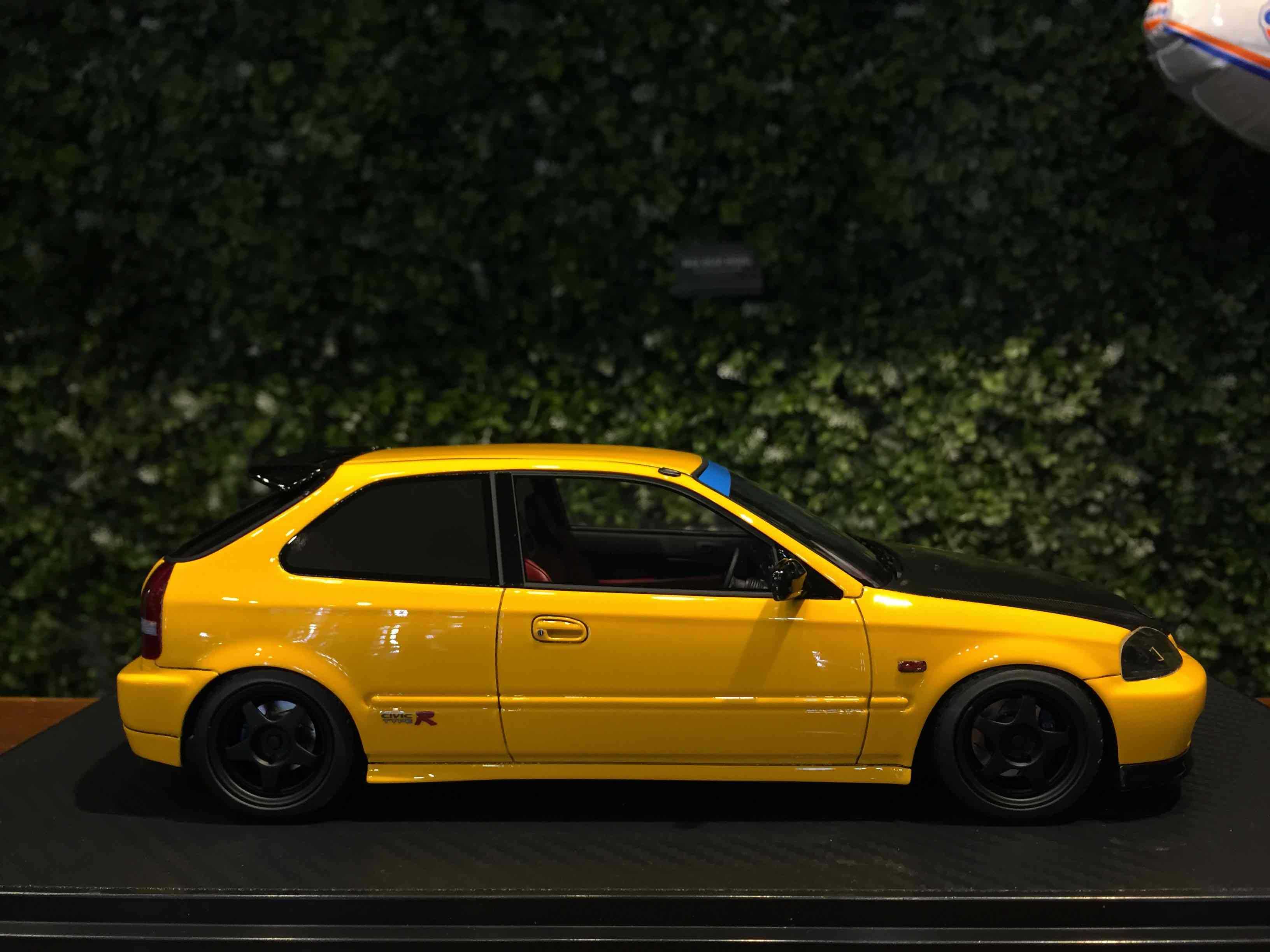 1/18 Ignition Honda Civic (EK9) Type R Yellow IG2676【MGM】