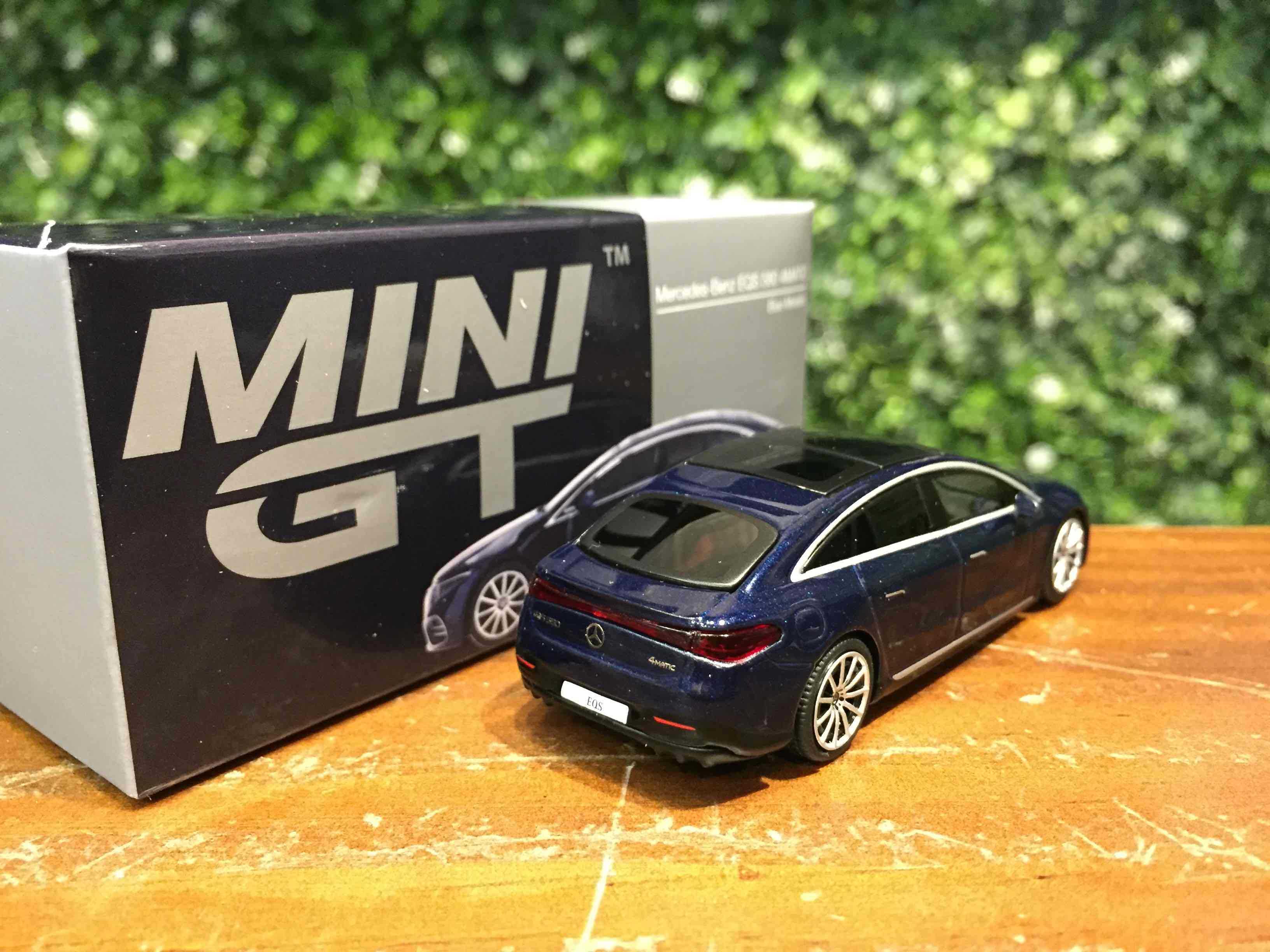 1/64 MiniGT Mercedes-Benz EQS 580 4Matic Blue MGT00559L【MGM】