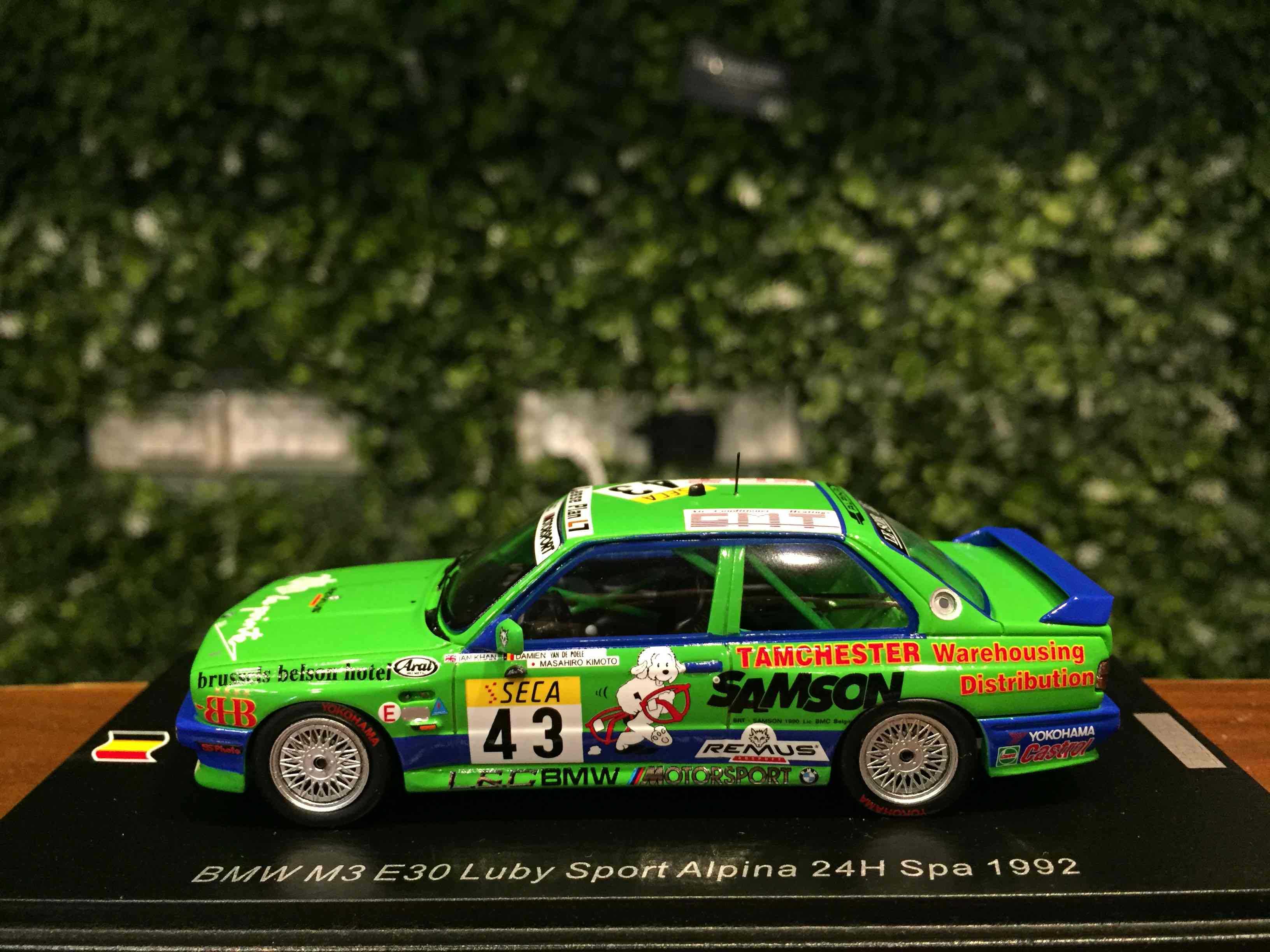 1/43 Spark BMW M3 E30 #43 Alpina 24H SPA 1992 100SPA12【MGM】