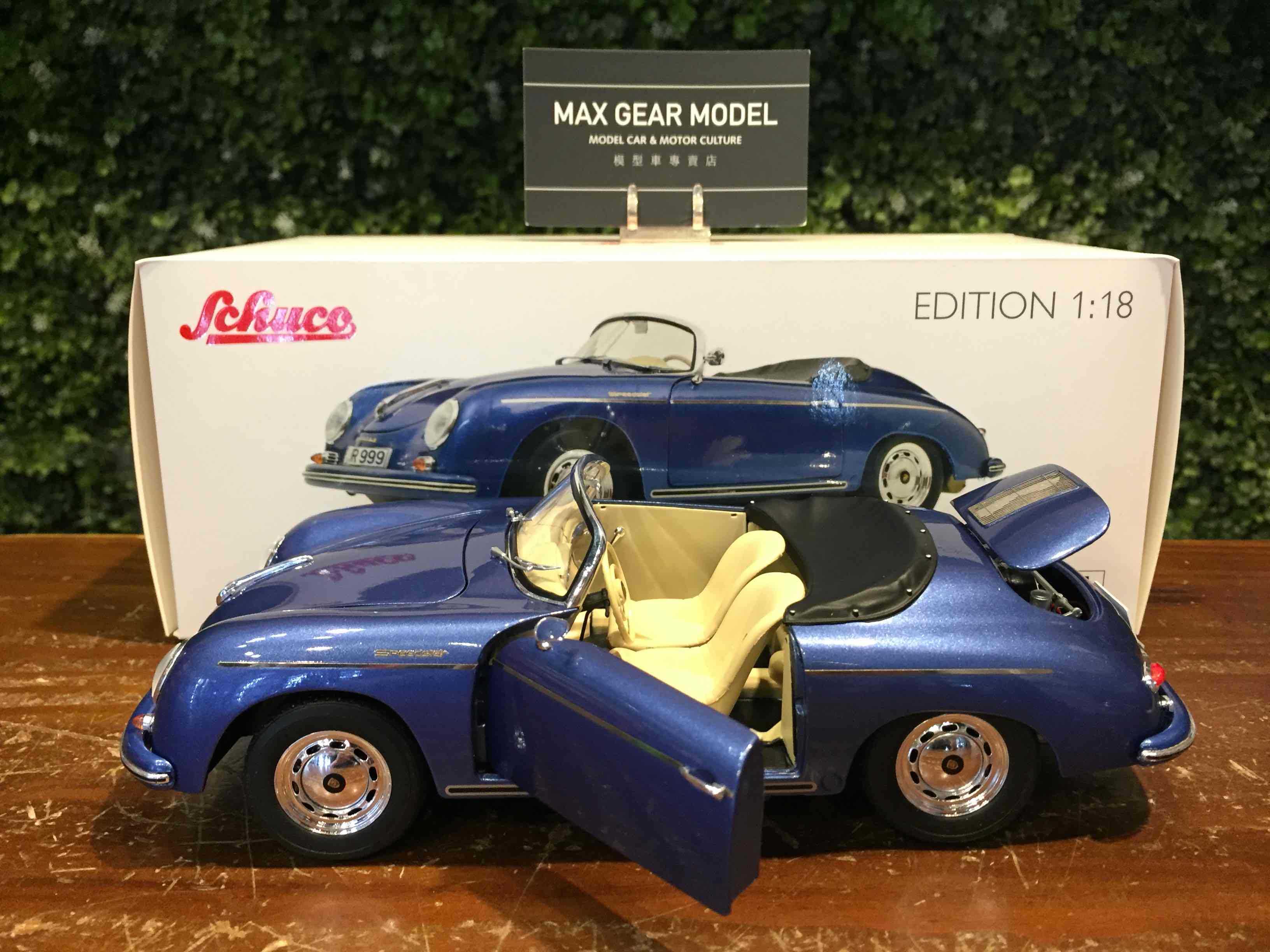 1/18 Schuco Porsche 356 Speedster Blue MET 450031800【MGM】