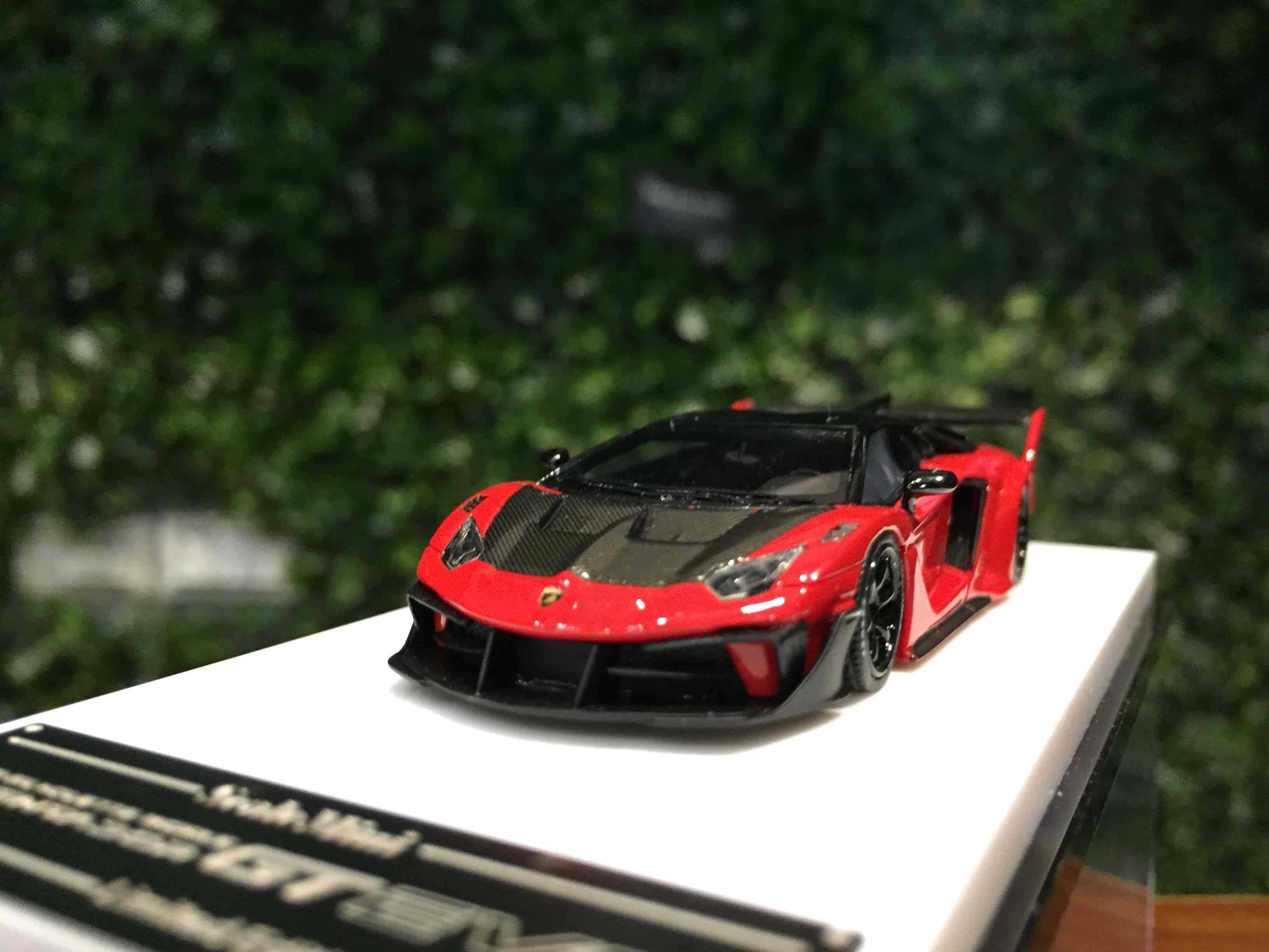 1/64 ScaleMini LBWK Aventador GT EVO Red Carbon【MGM】