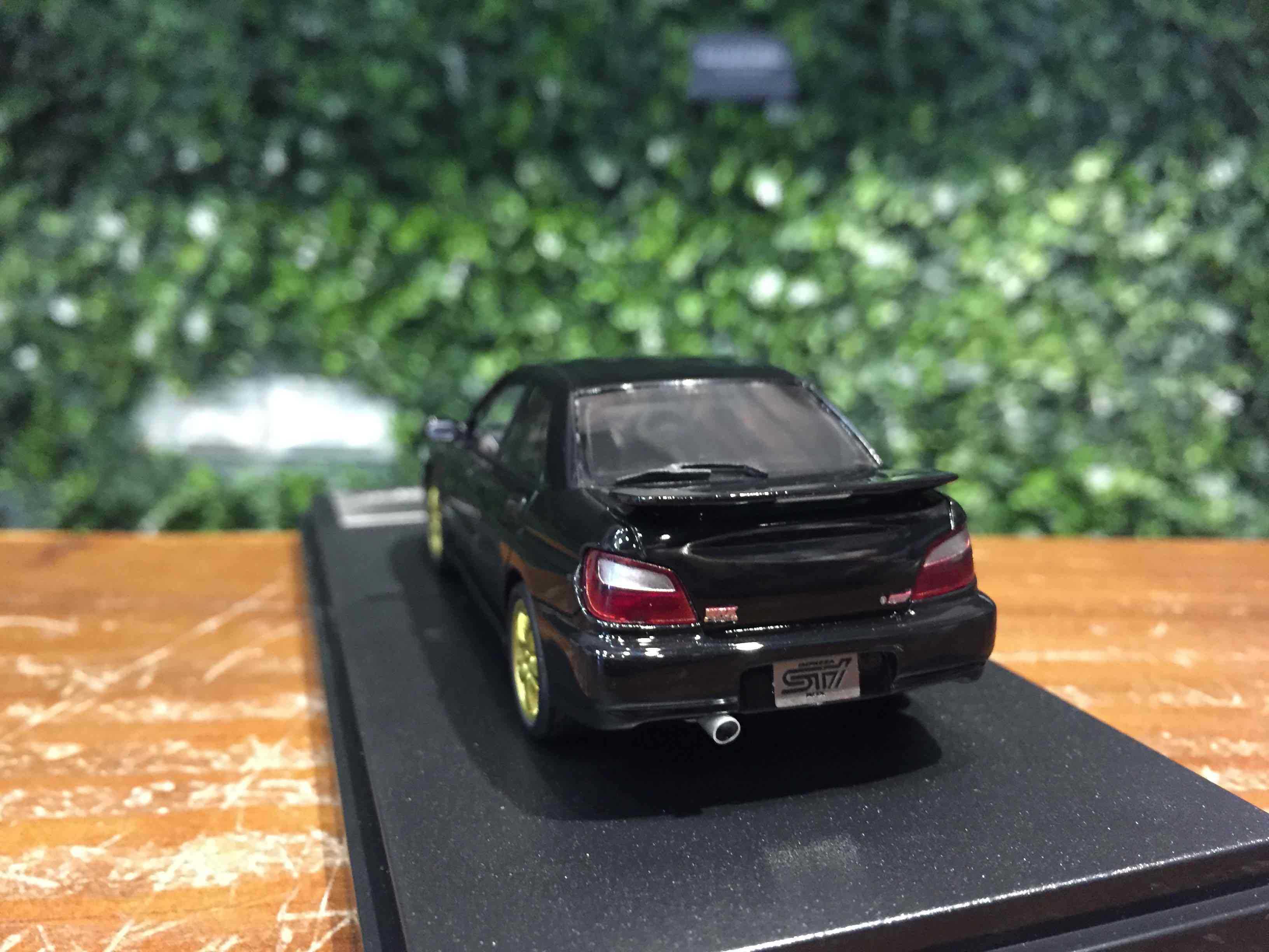 1/43 Hi-Story Subaru Impreza WRX STi 2001 Black HS401BK【MGM】