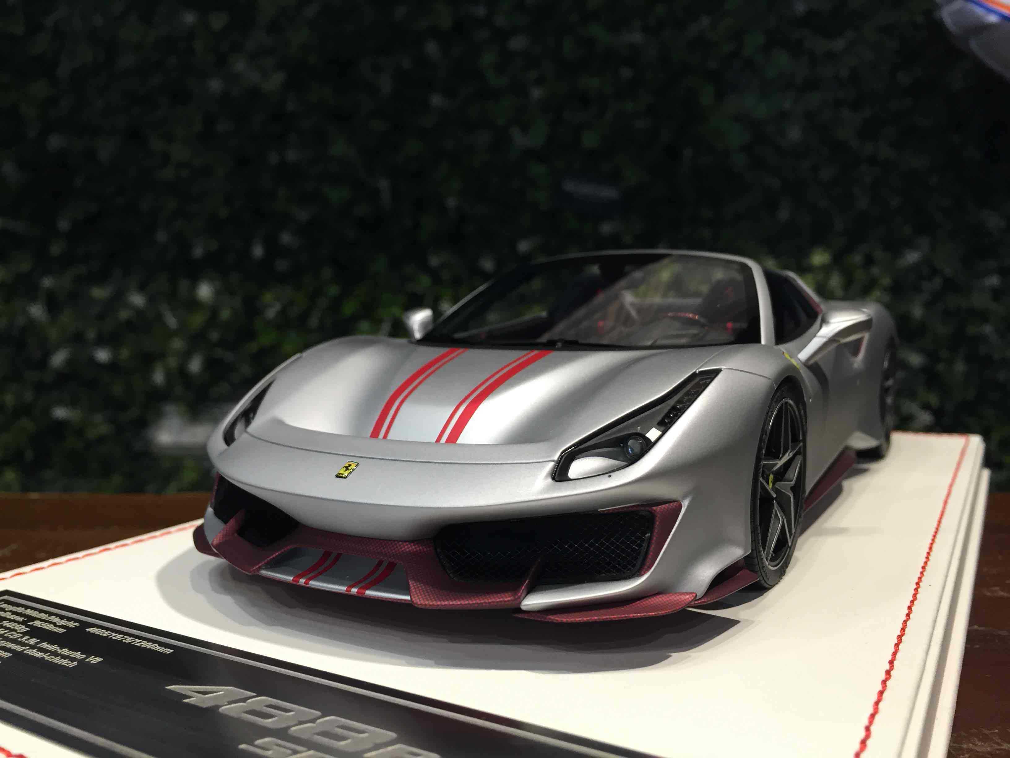 1/18 DinoModel Ferrari 488 Pista Spider Silver FPS010A【MGM】
