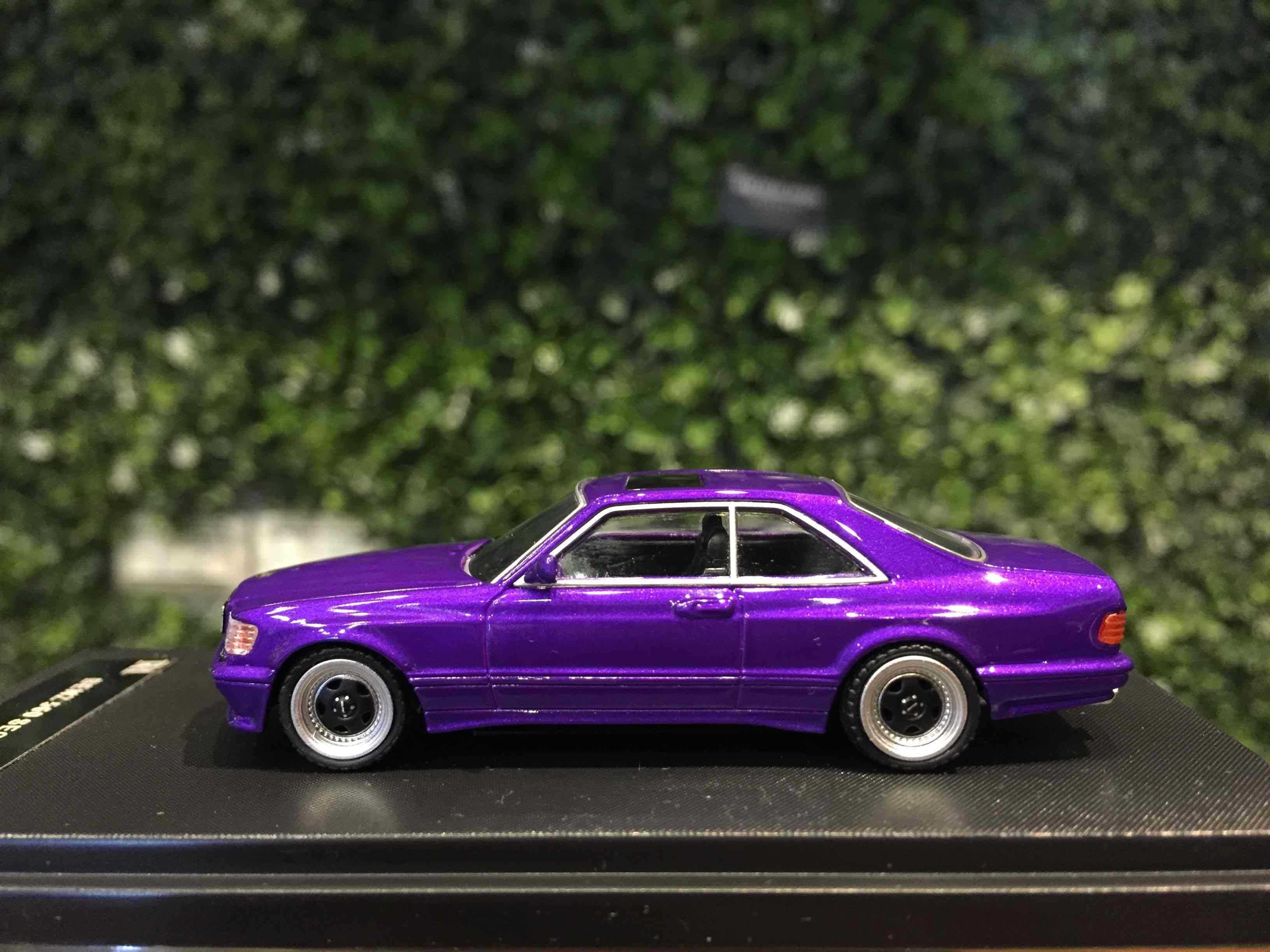 1/64 RhinoModel Mercedes-Benz 560 SEC (C126) Purple【MGM】