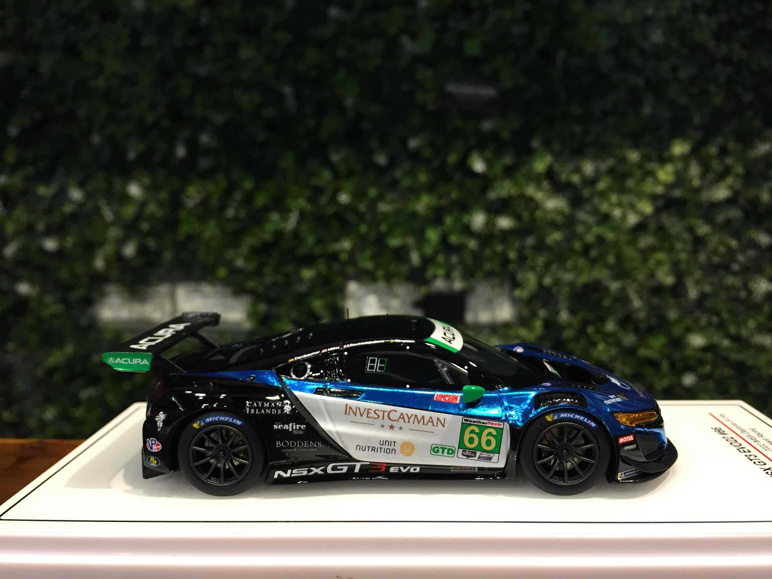 1/43 TSM Acura NSX GT3 EVO #66 IMSA 2022 TSM430681【MGM】