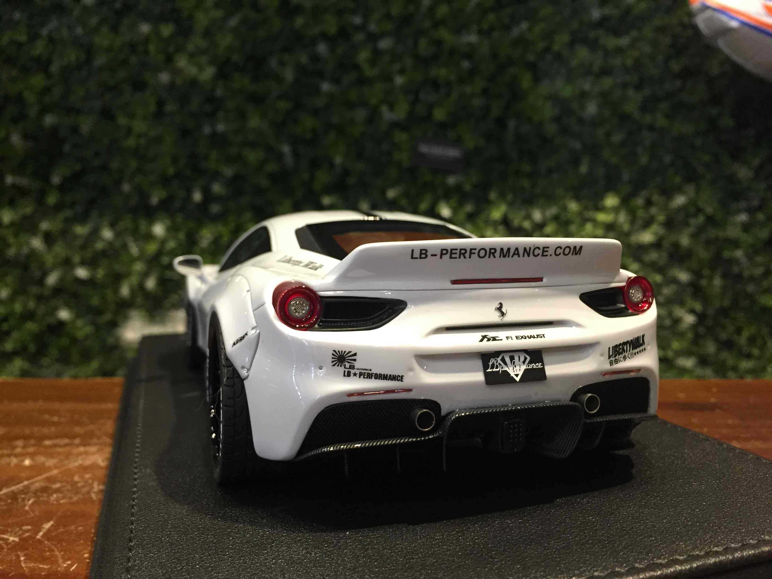 1/18 GL Model LBWK Ferrari 488 GTB Light Grey【MGM】