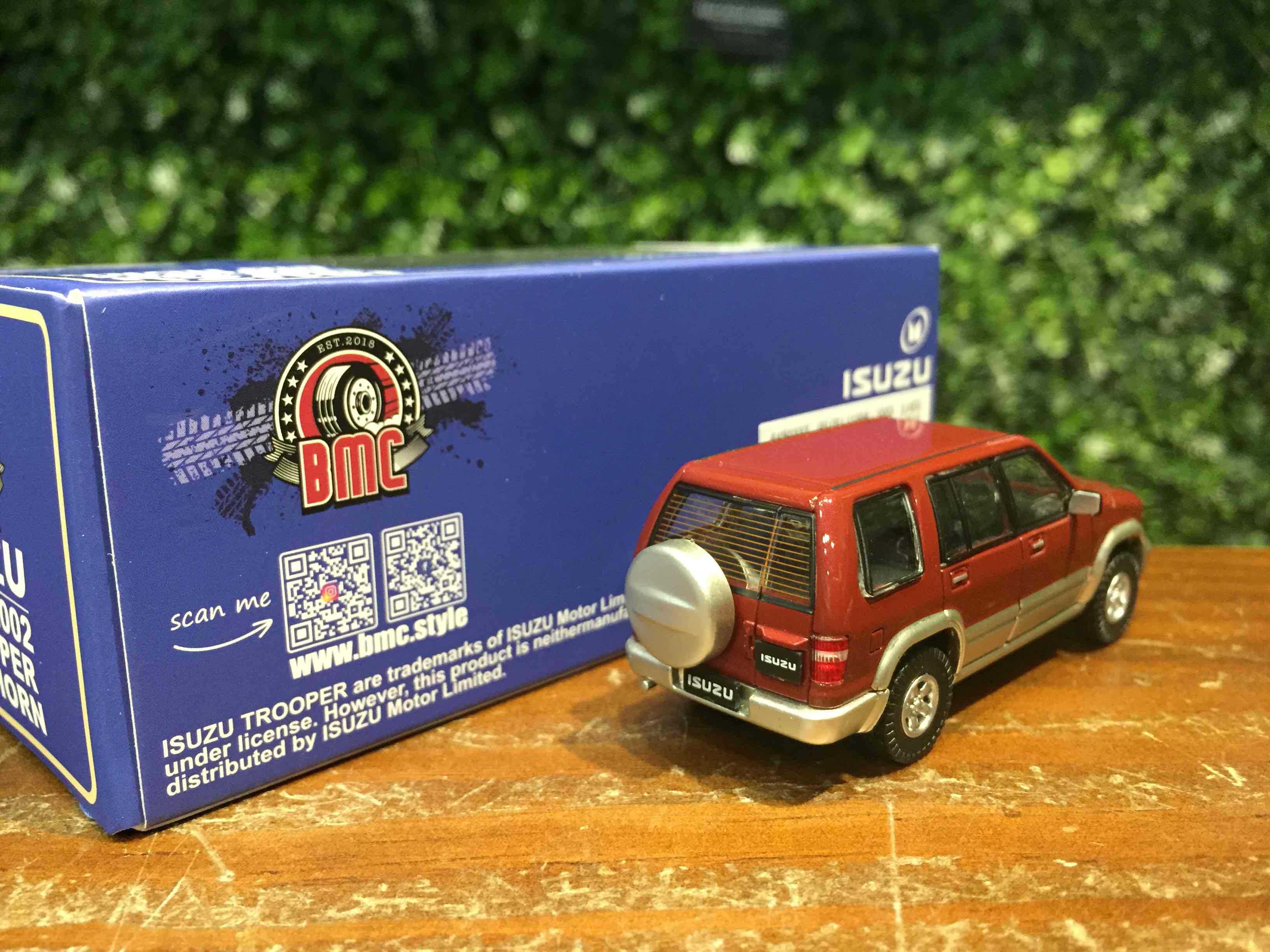 1/64 BMC Isuzu Trooper Big Horn 1998 Dark Red 64B0337【MGM】