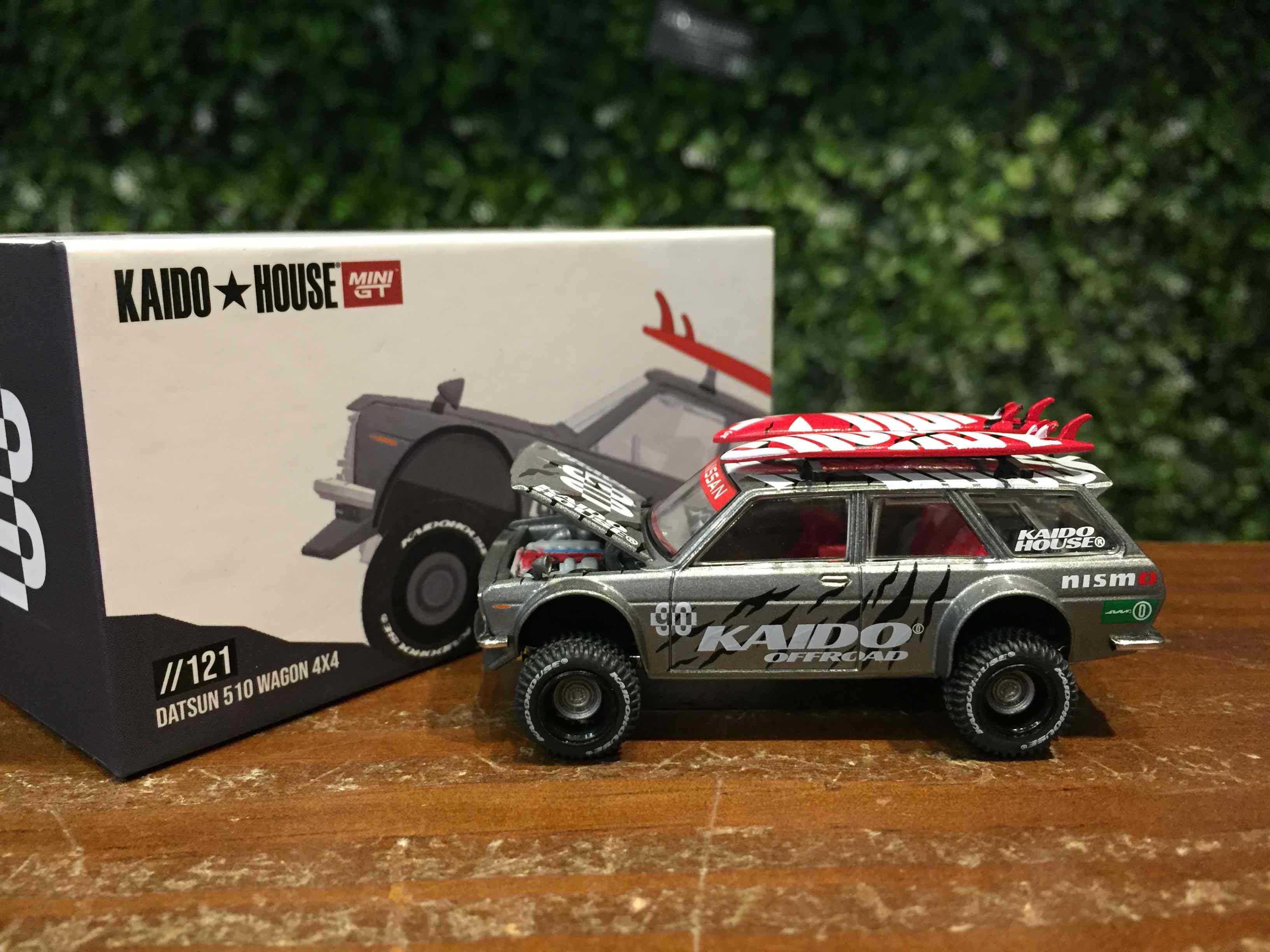 1/64 MiniGT Datsun Kaido 510 Wagon 4x4 Offroad KHMG121【MGM】