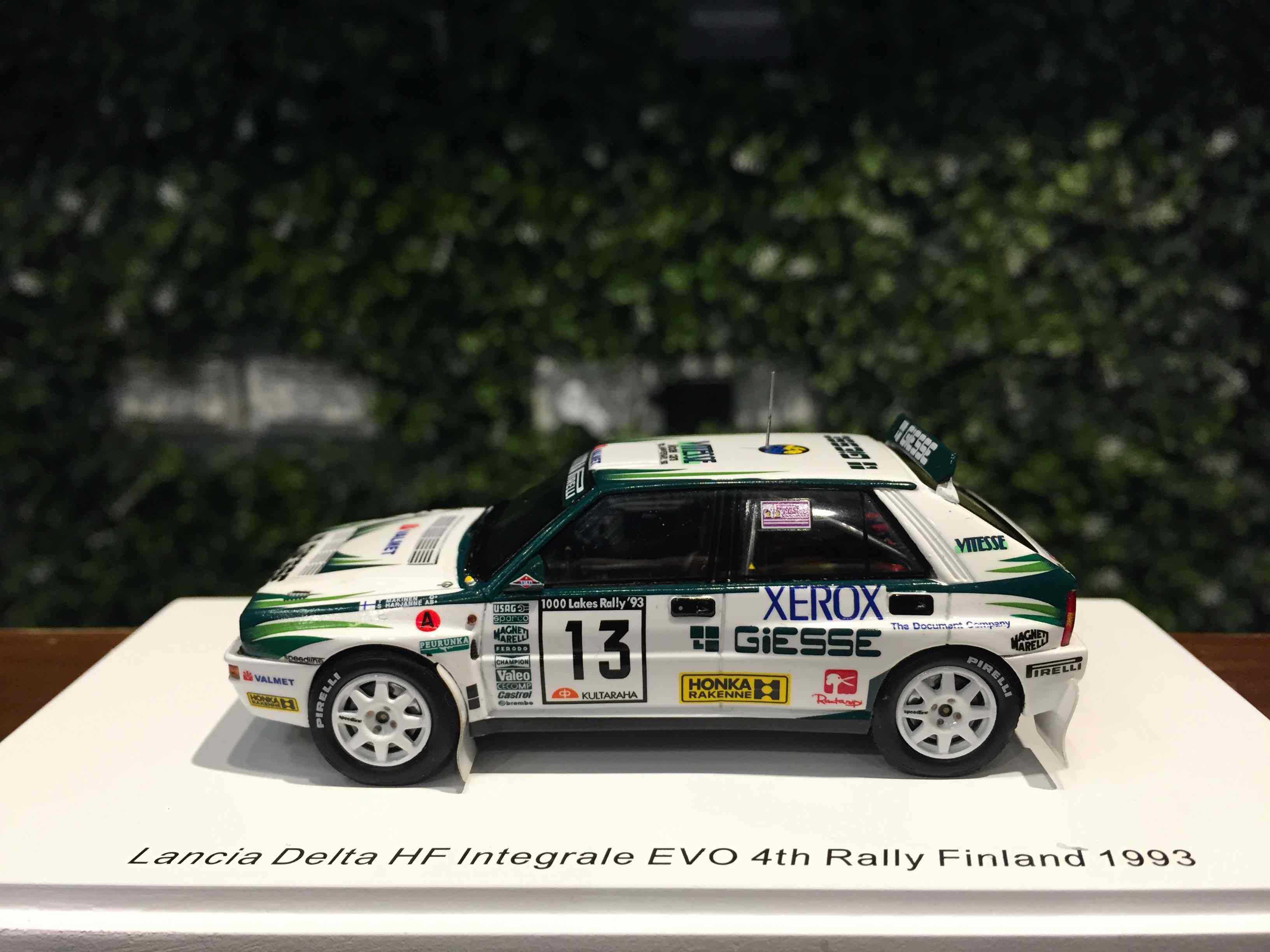 1/43 Spark Lancia Delta HF Integrale 16V #13 4th S9027【MGM】