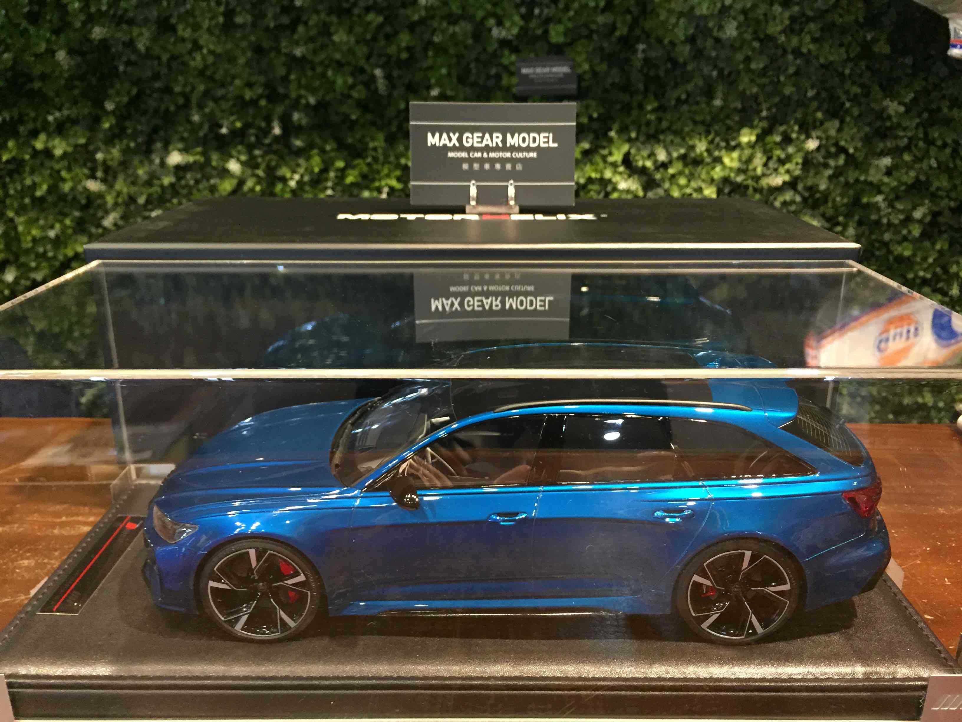 1/18 Motorhelix Audi RS6 Avant (C8) Blue Metallic【MGM】