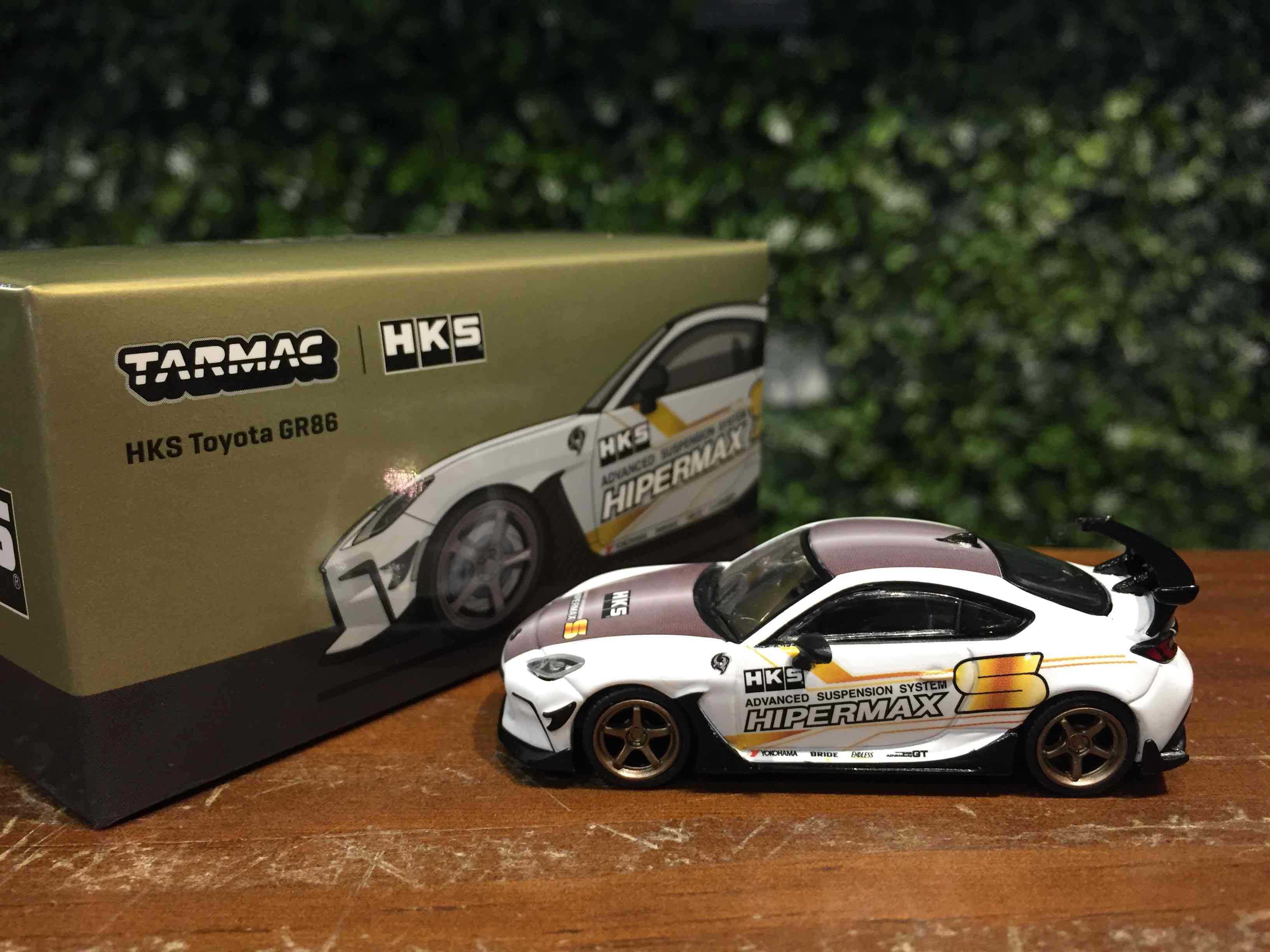 1/64 Tarmac HKS Toyota GR86 Hipermax T64G038WH【MGM】