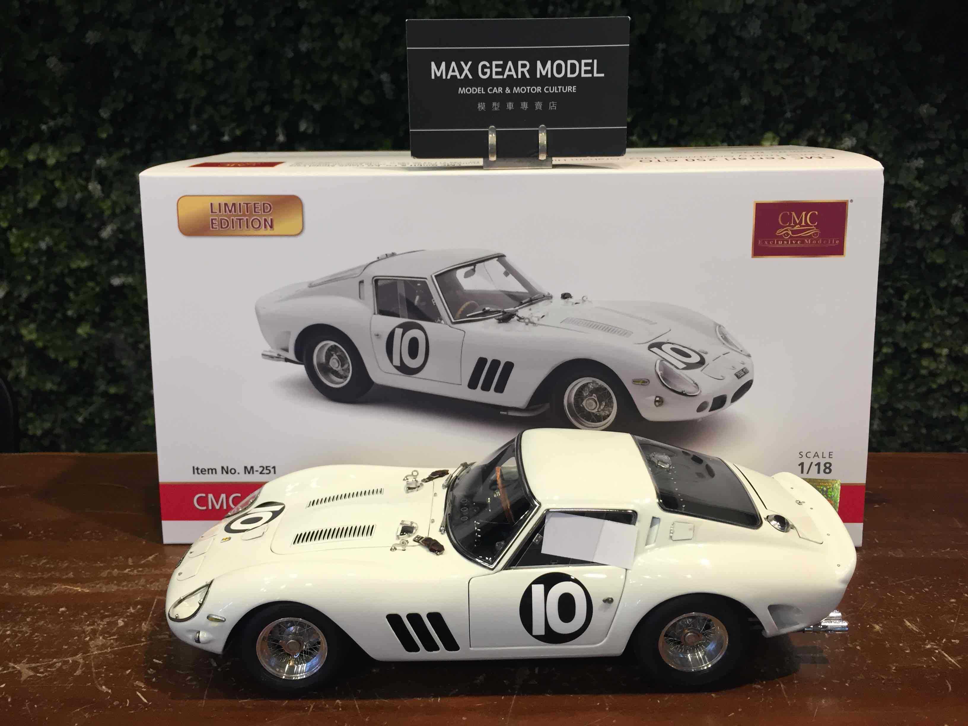1/18 CMC Ferrari 250 GTO 1962 Graham Hill #10 M251【MGM】