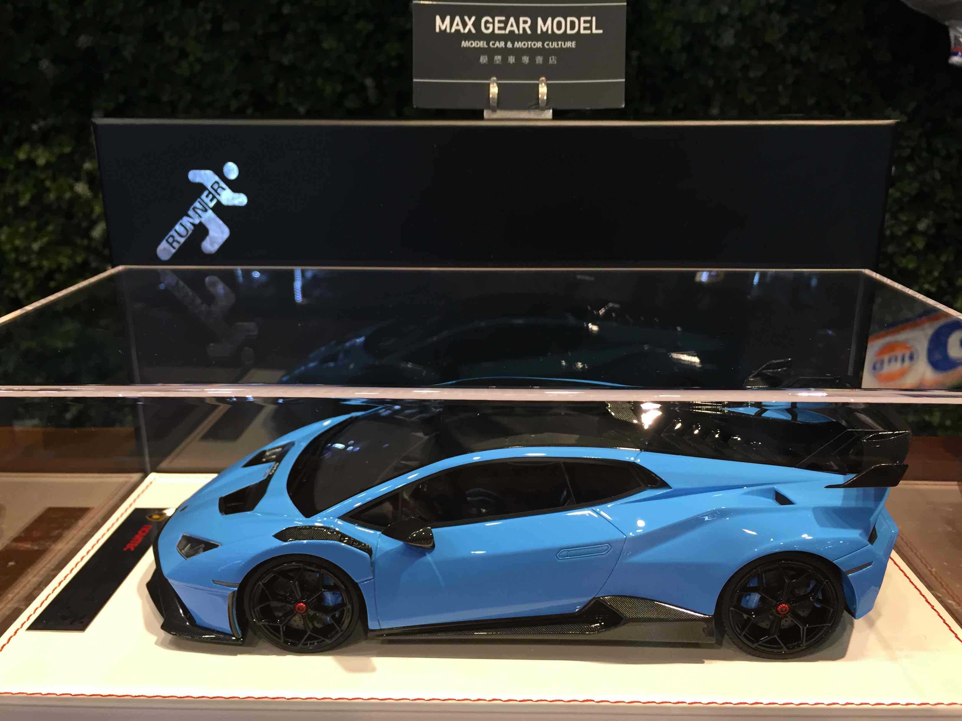 1/18 Runner Novitec Lamborghini Huracan STO Blue【MGM】