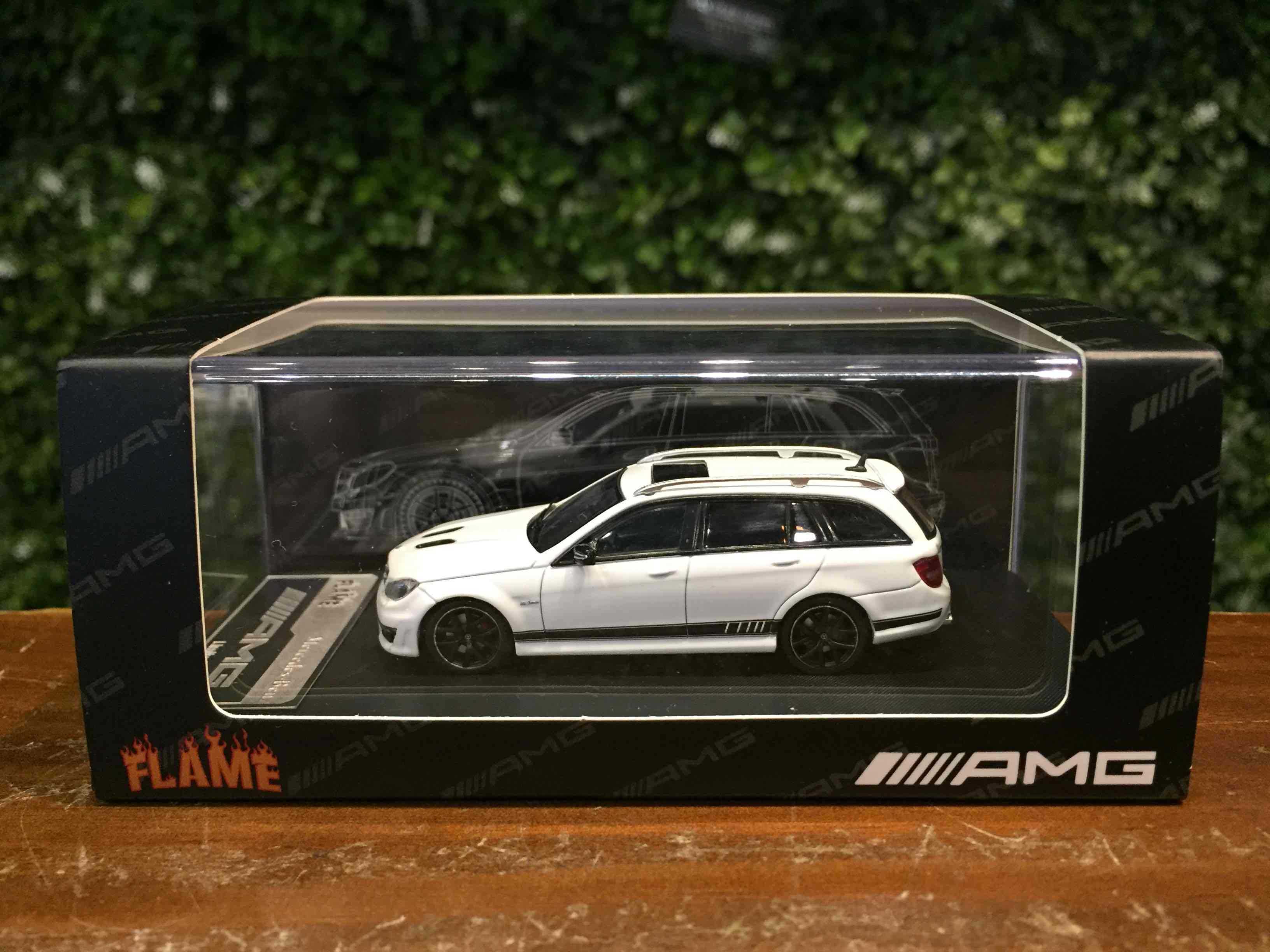 1/64 Flame Mercedes-AMG C63 (W204) 507 Wagon White【MGM】