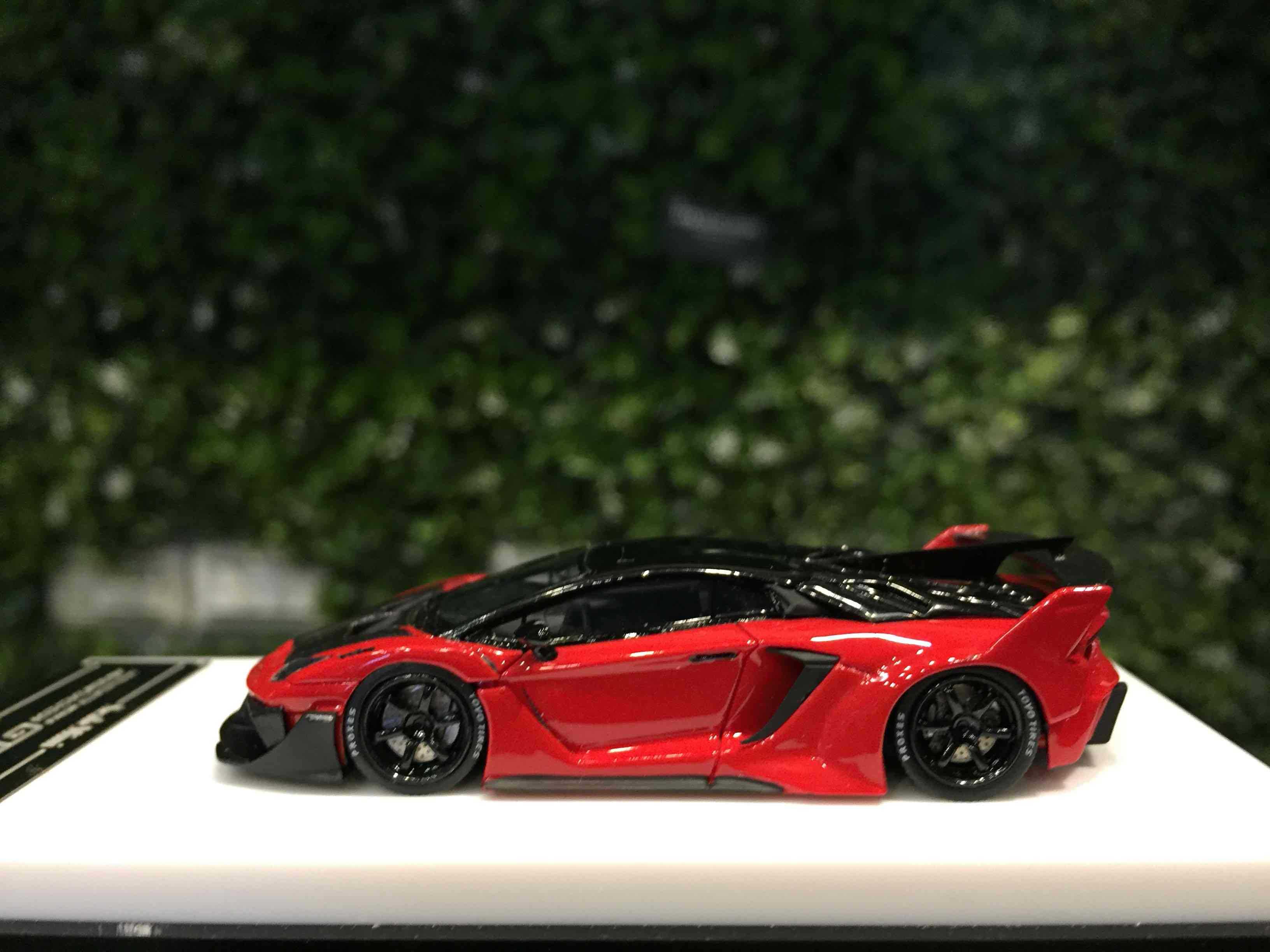 1/64 ScaleMini LBWK Aventador GT EVO Red Carbon【MGM】