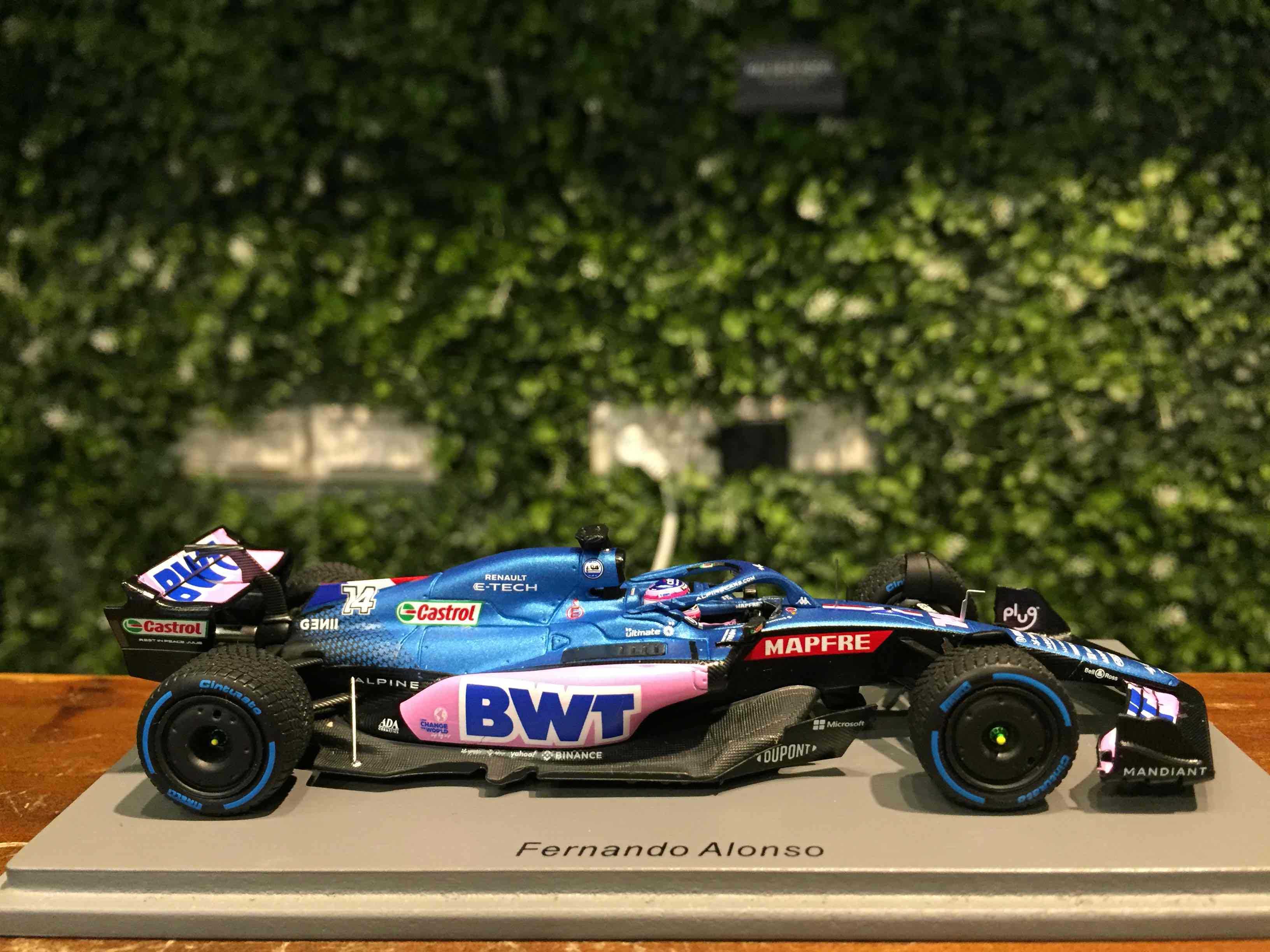 1/43 Spark Alpine A522 Fernando Alonso 7th Monaco S8520【MGM】